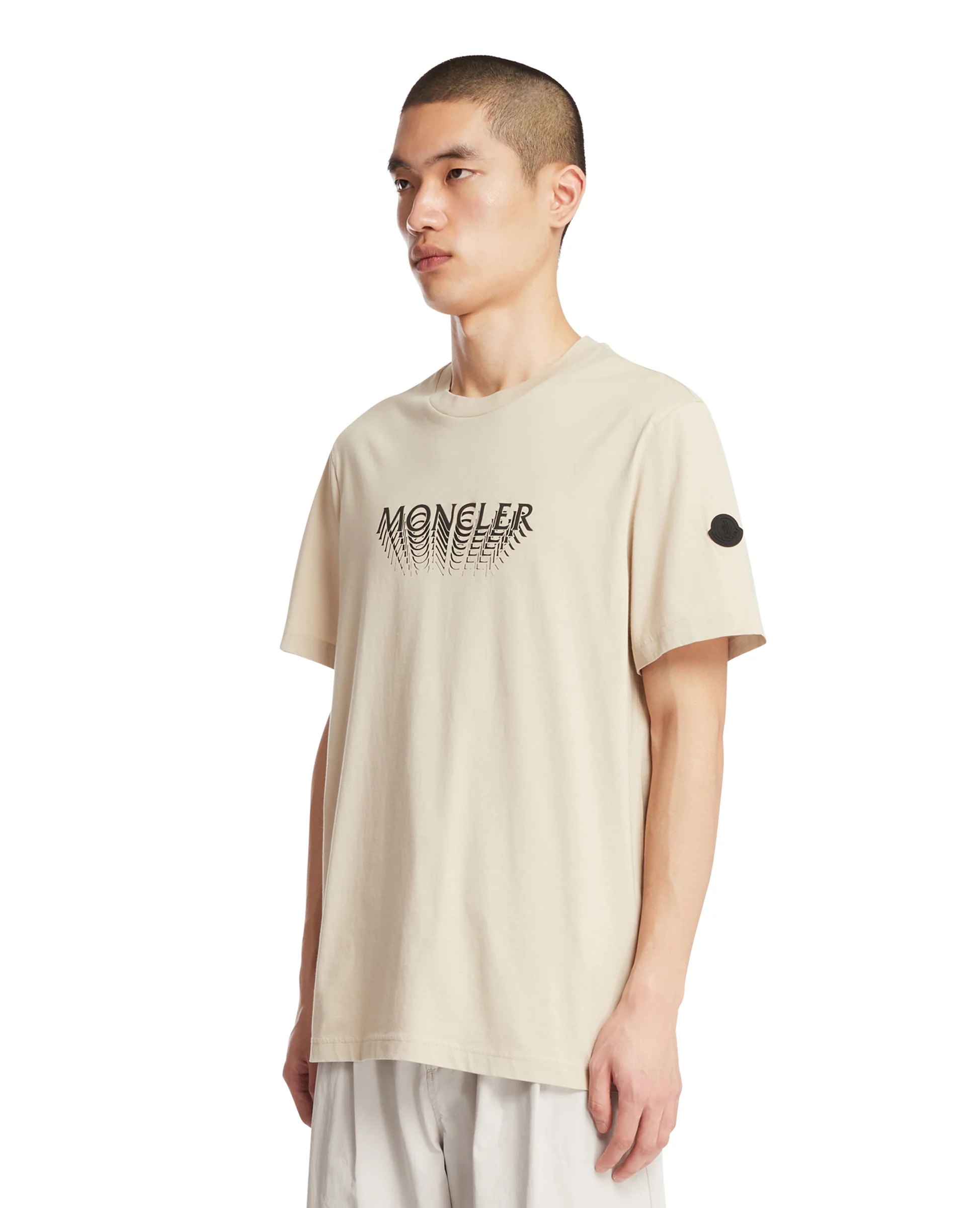 T-Shirt Con Logo Beige - Image 2