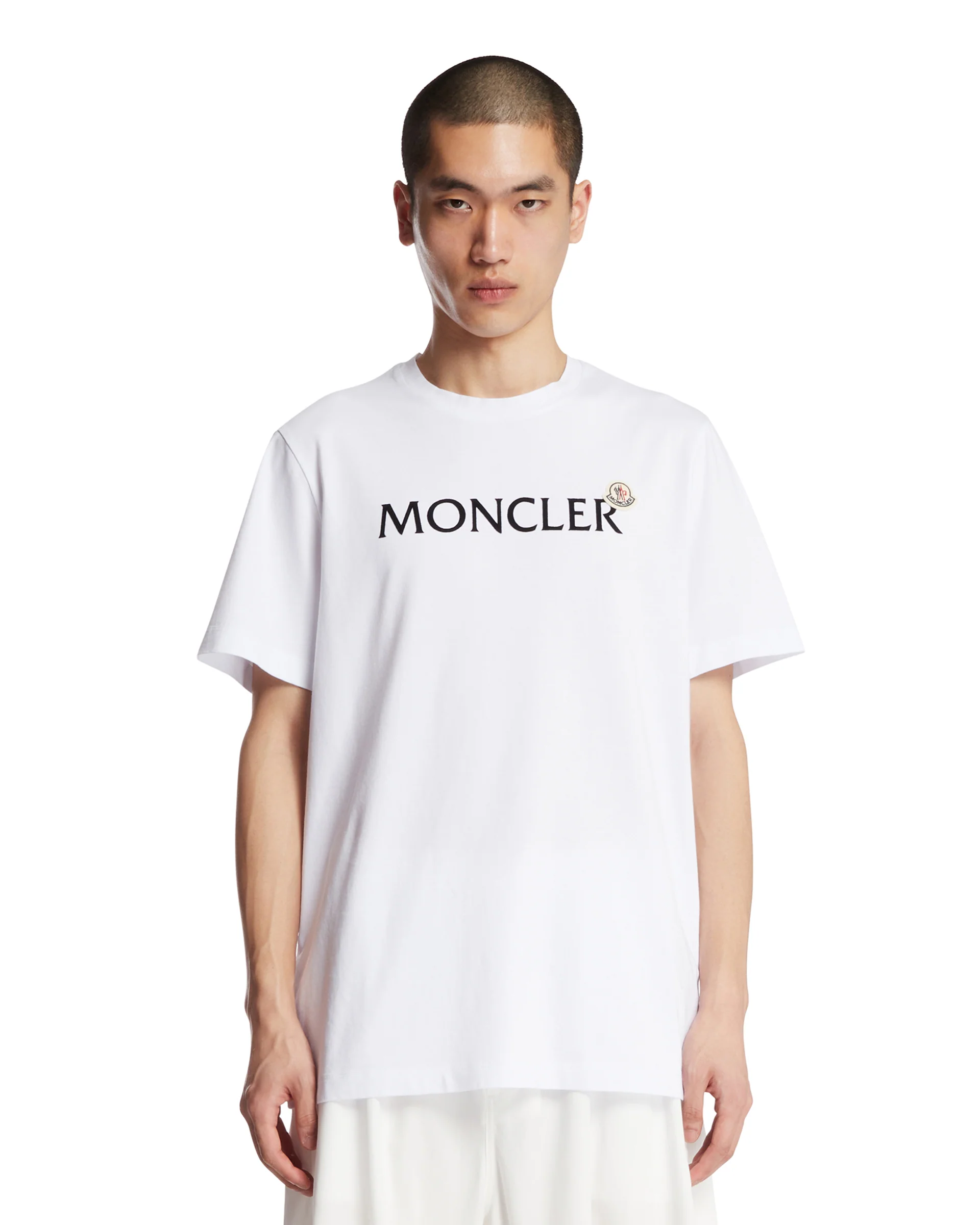 T-Shirt In Cotone Con Logo Bianca