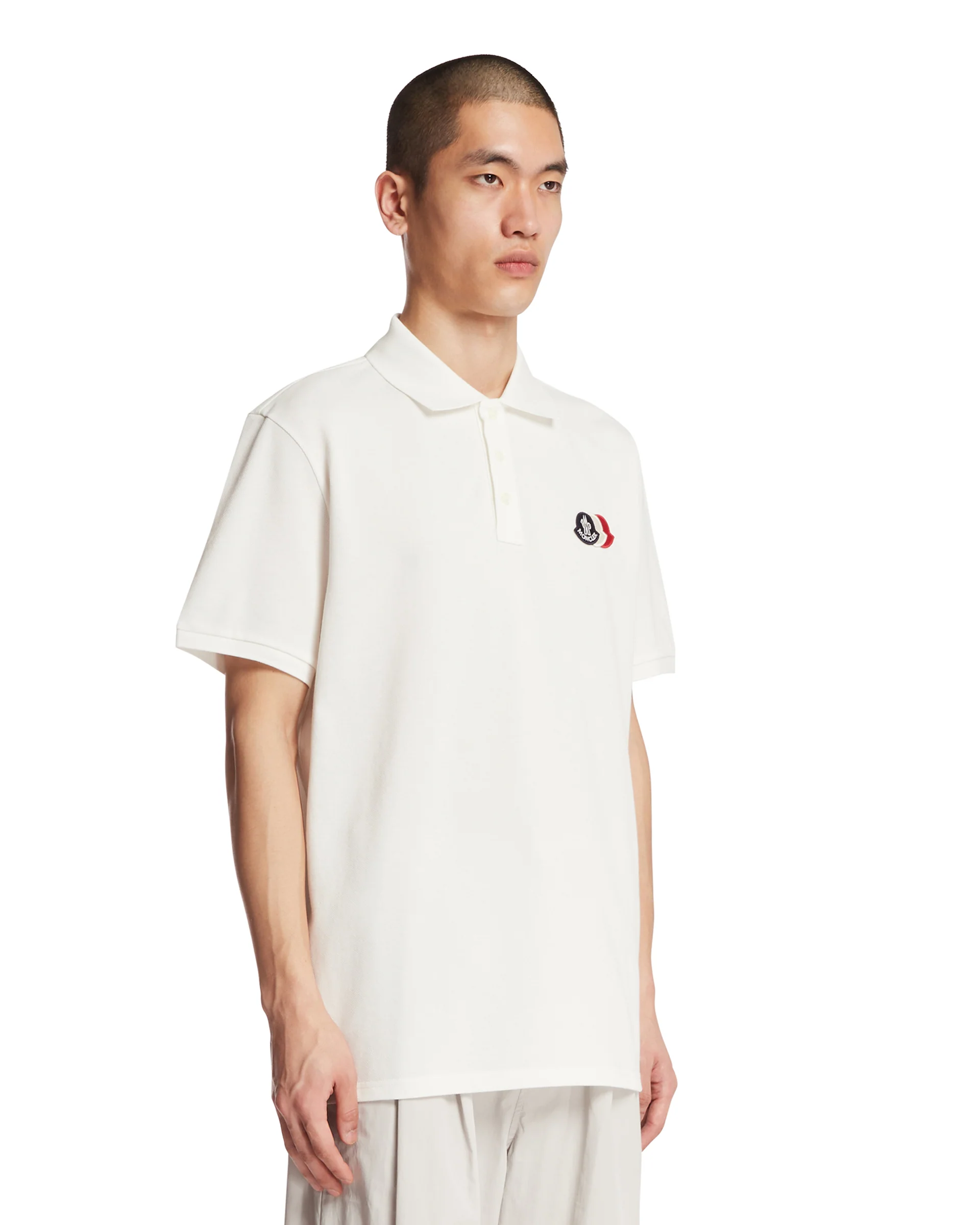 Polo Triplo Patch Bianca - Image 2