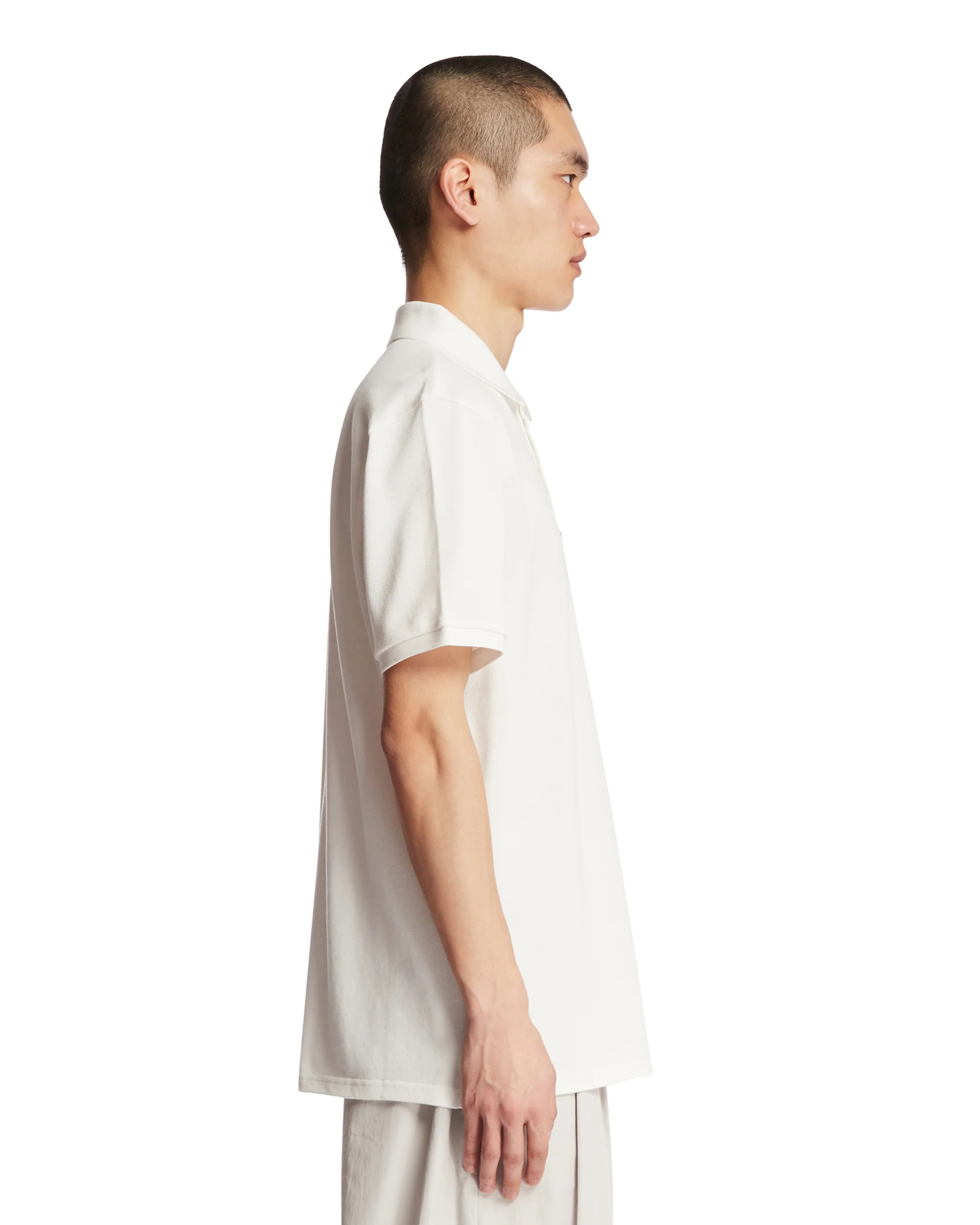 Polo Triplo Patch Bianca - Image 4
