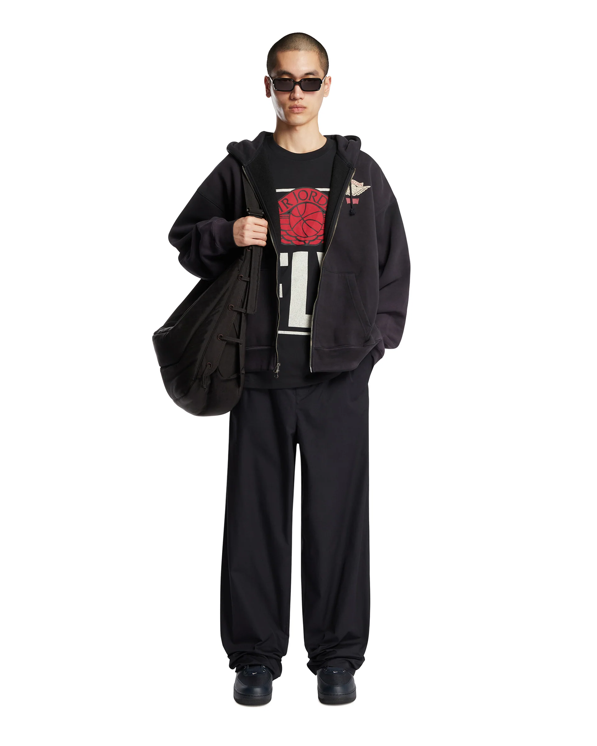 Air Jordan x Levi's T-Shirt Stampata Nera - Image 3