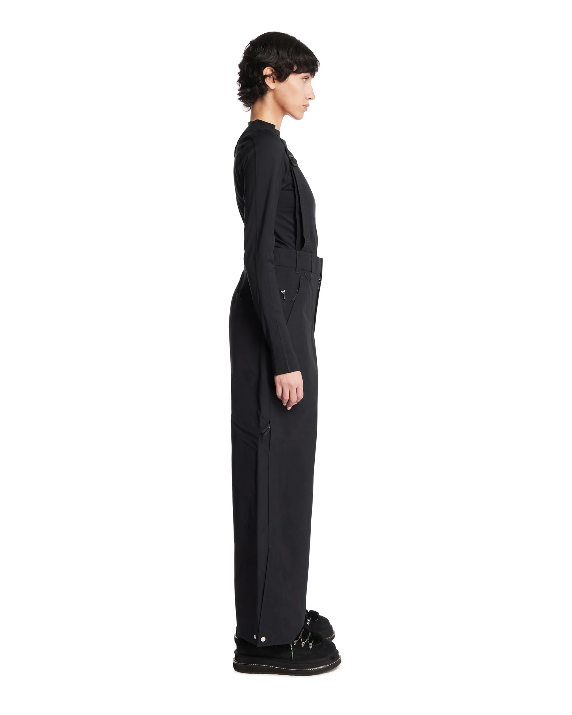 Nike x Jacquemus Pantaloni Con Bretelle Neri - Image 4