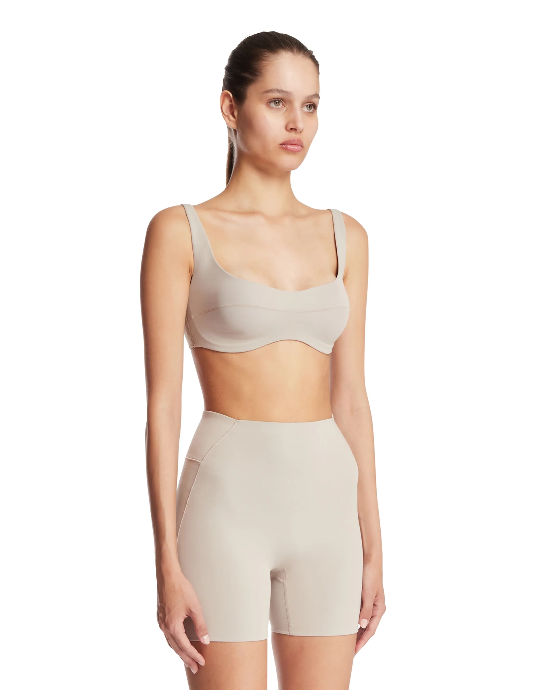 NikeSKIMS Top Con Cucitura Frontale Beige - Image 2