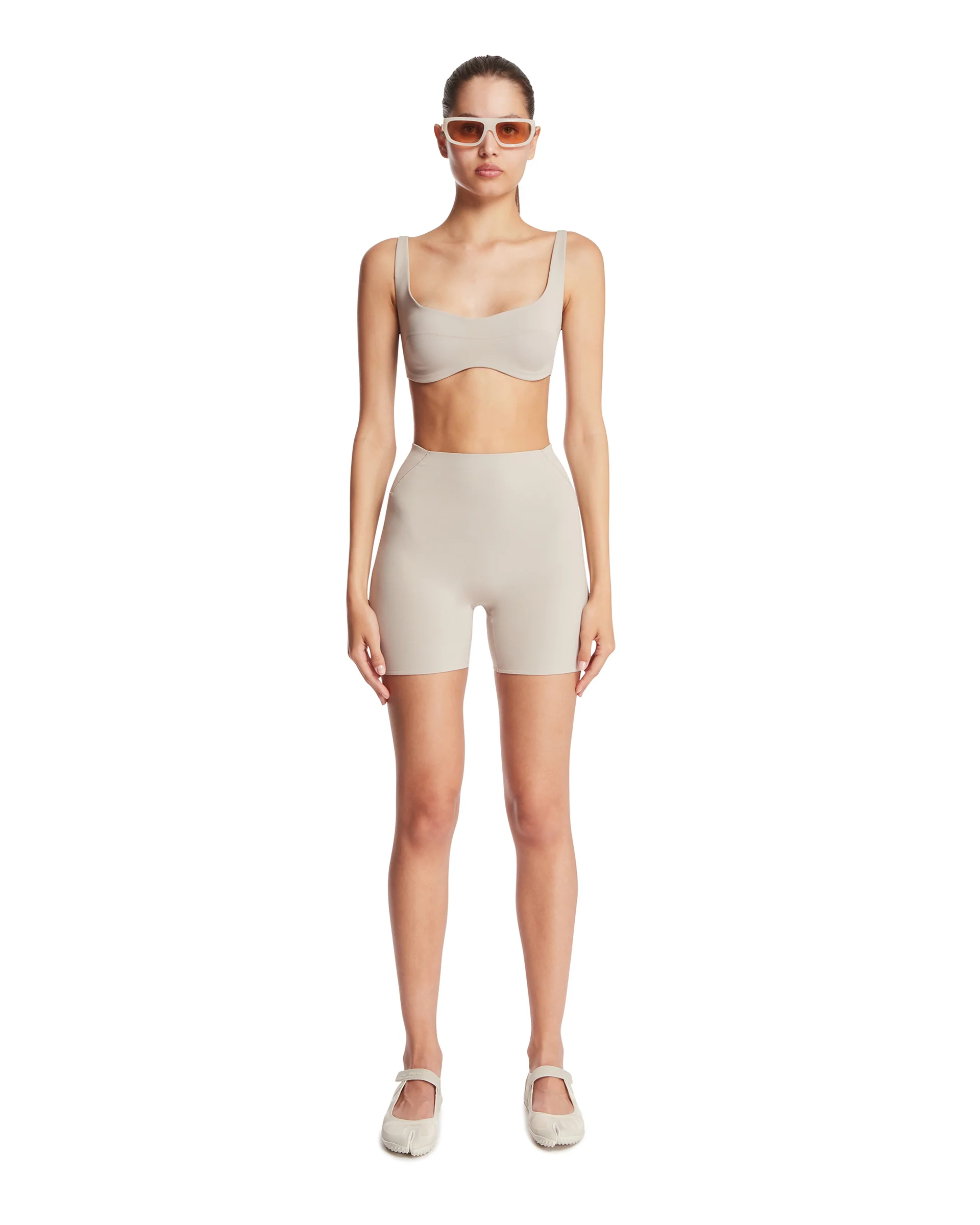 NikeSKIMS Top Con Cucitura Frontale Beige - Image 3