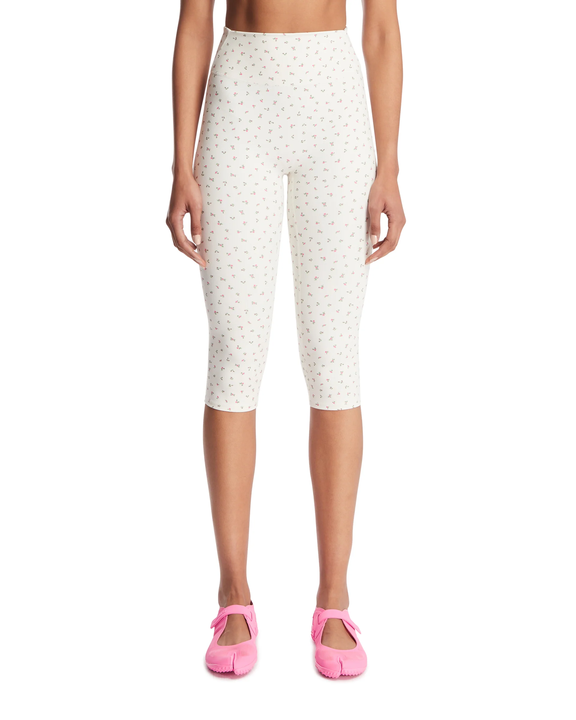 NikeSKIMS Leggings Cropped A Fiori Bianchi