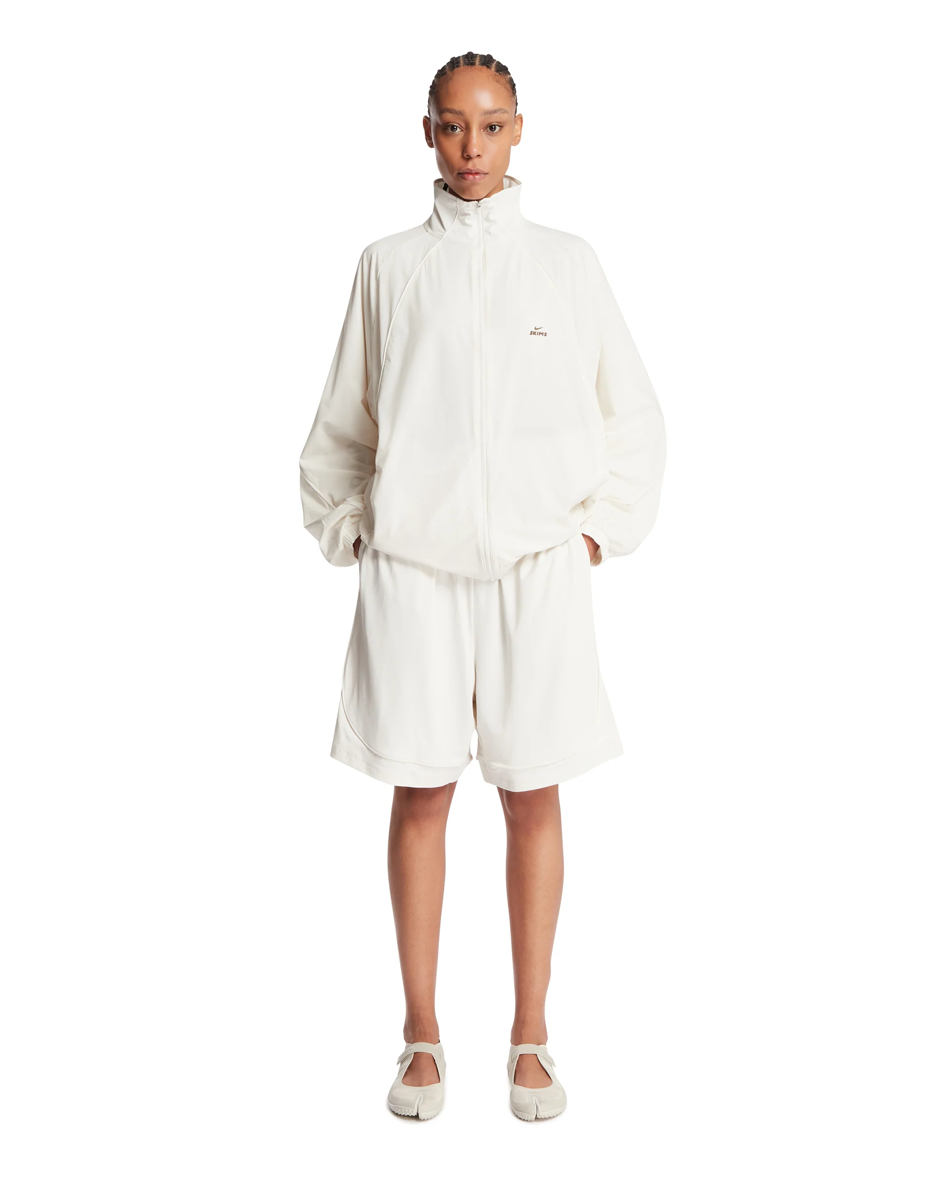 NikeSKIMS Giacca Sportiva Oversize Bianca - Image 3