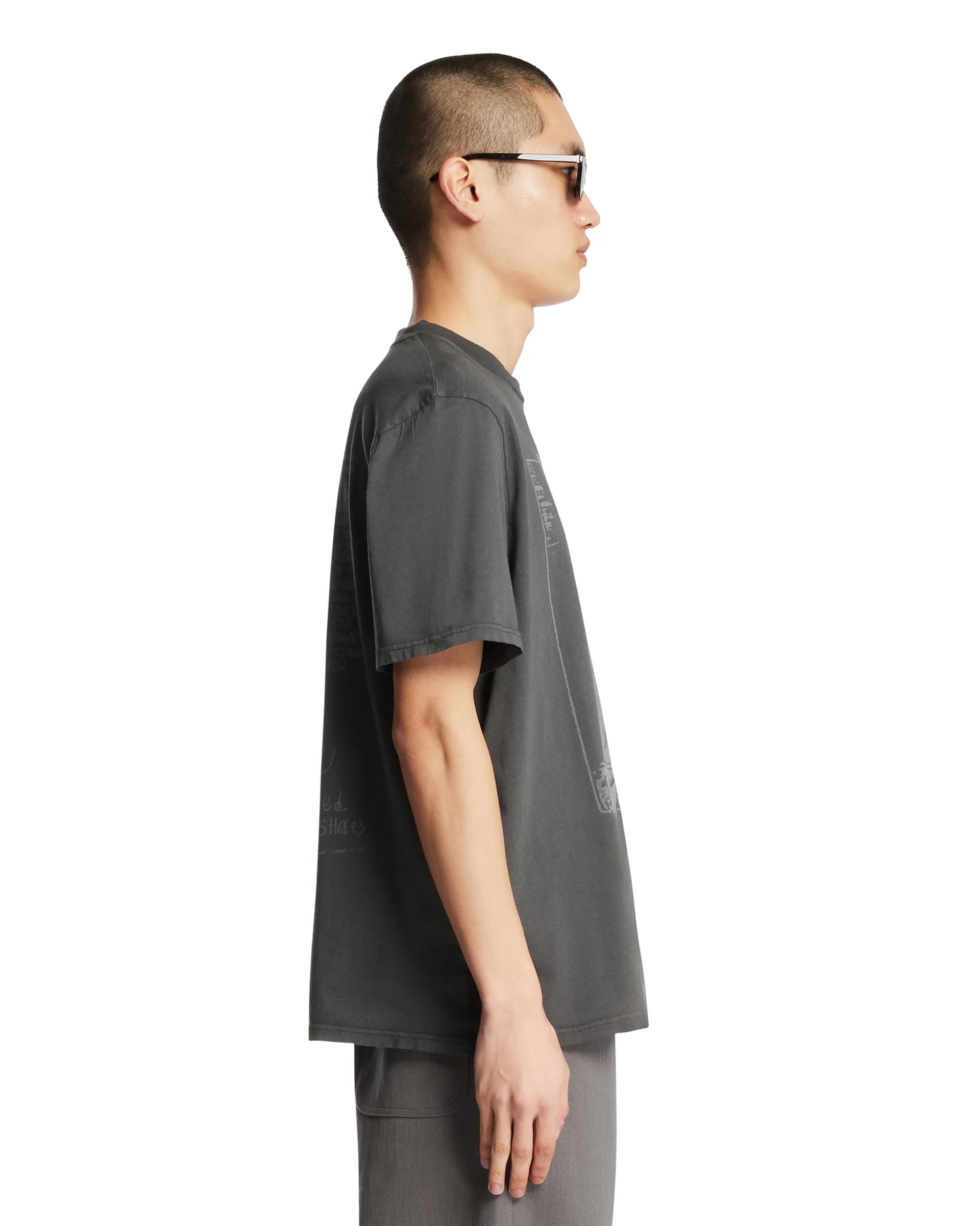 Box T-Shirt Con Stampa Grigia - Image 4