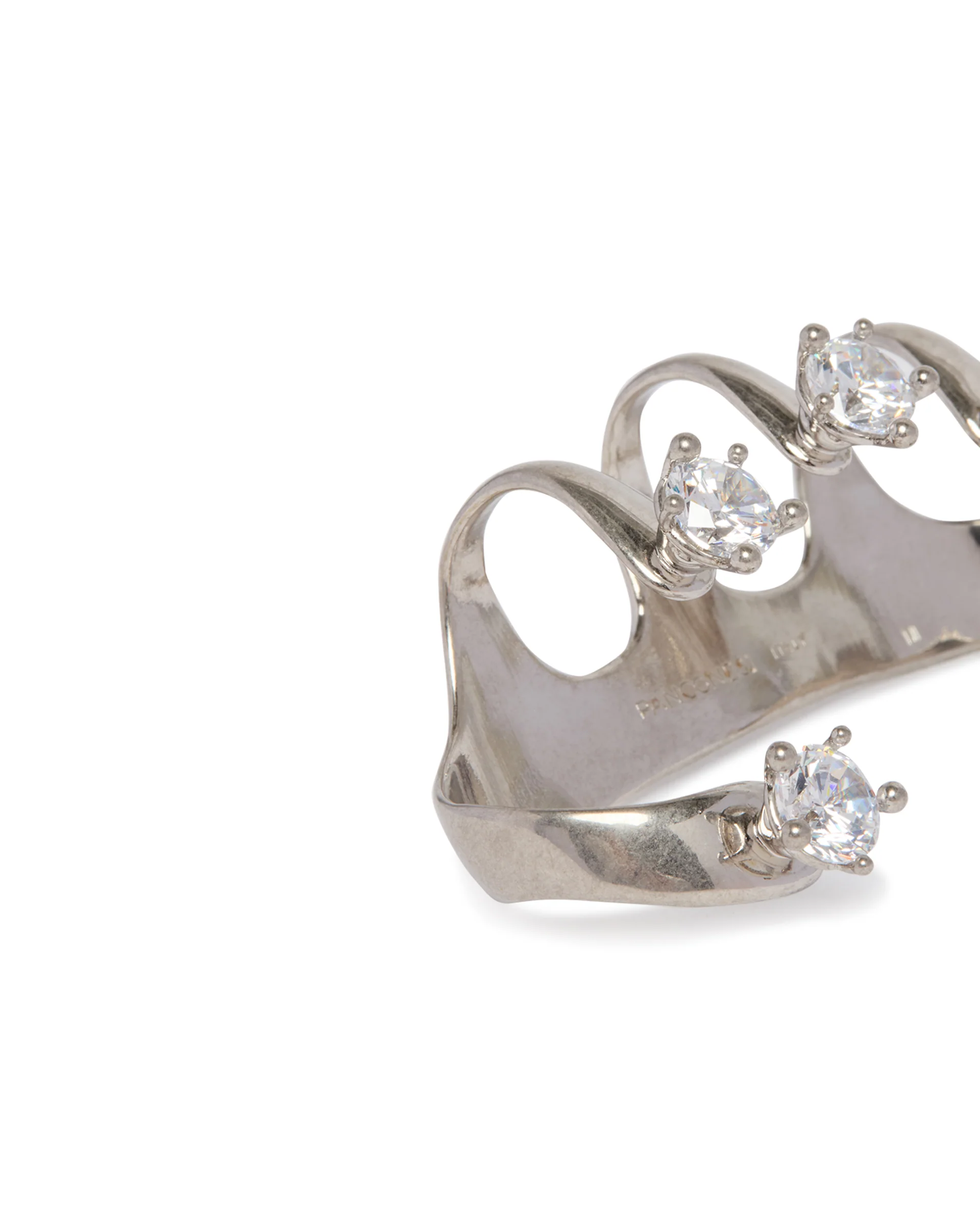 Hand Bracelet Diamanti Armour Argentato - Image 4