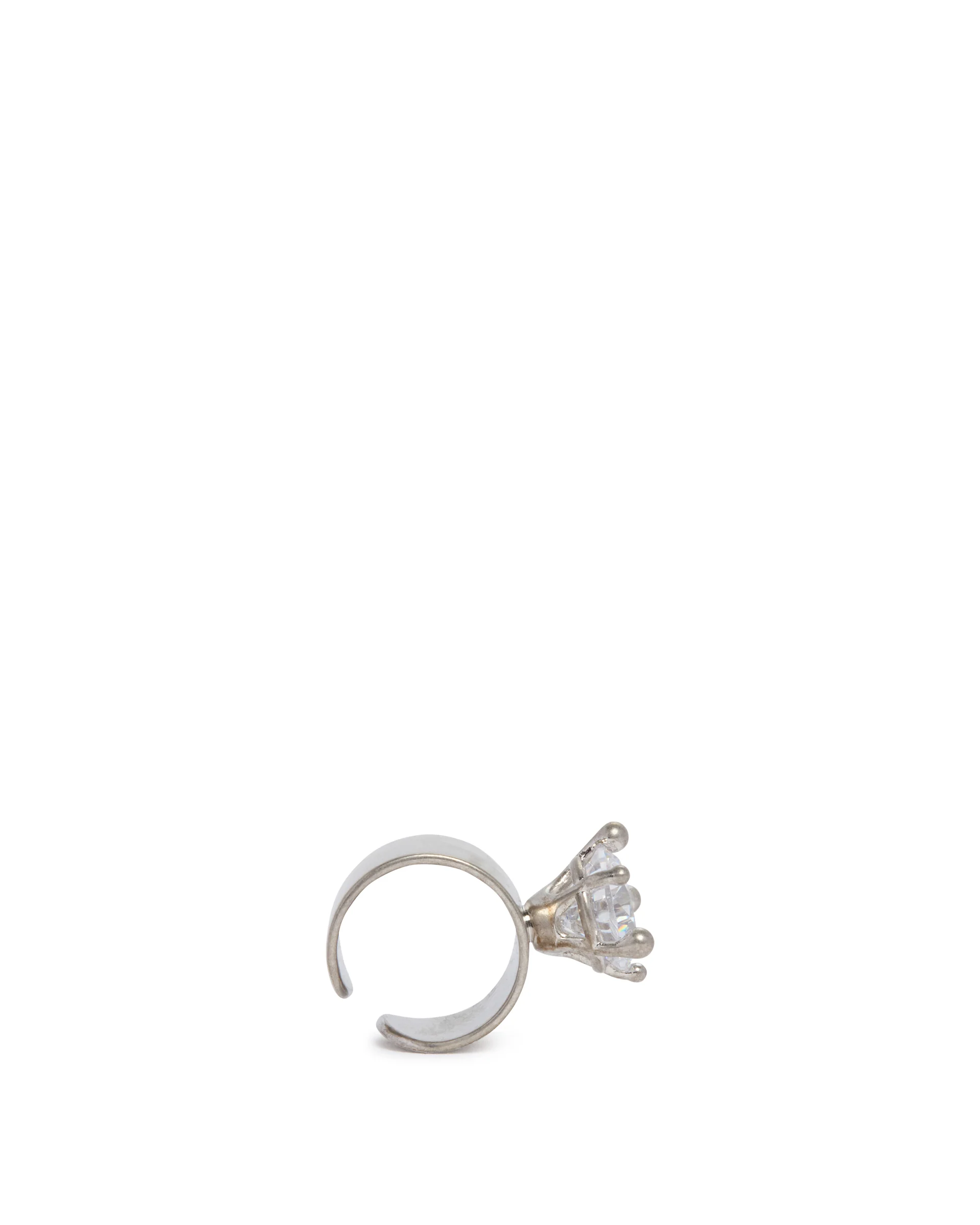 Ear Cuff Diamanti Armour Piccolo Argentato