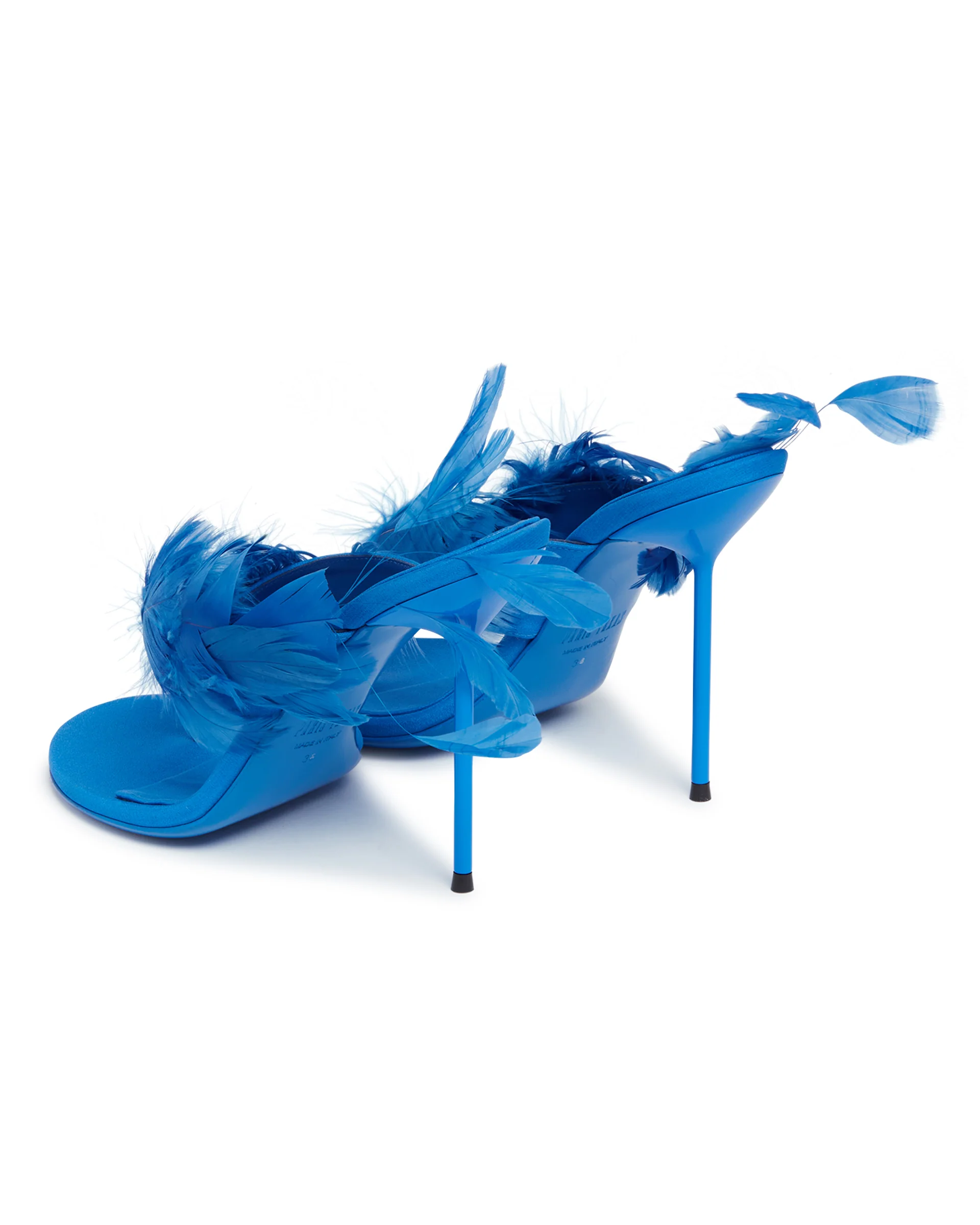 Mules Lidia Feather Blu - Image 5