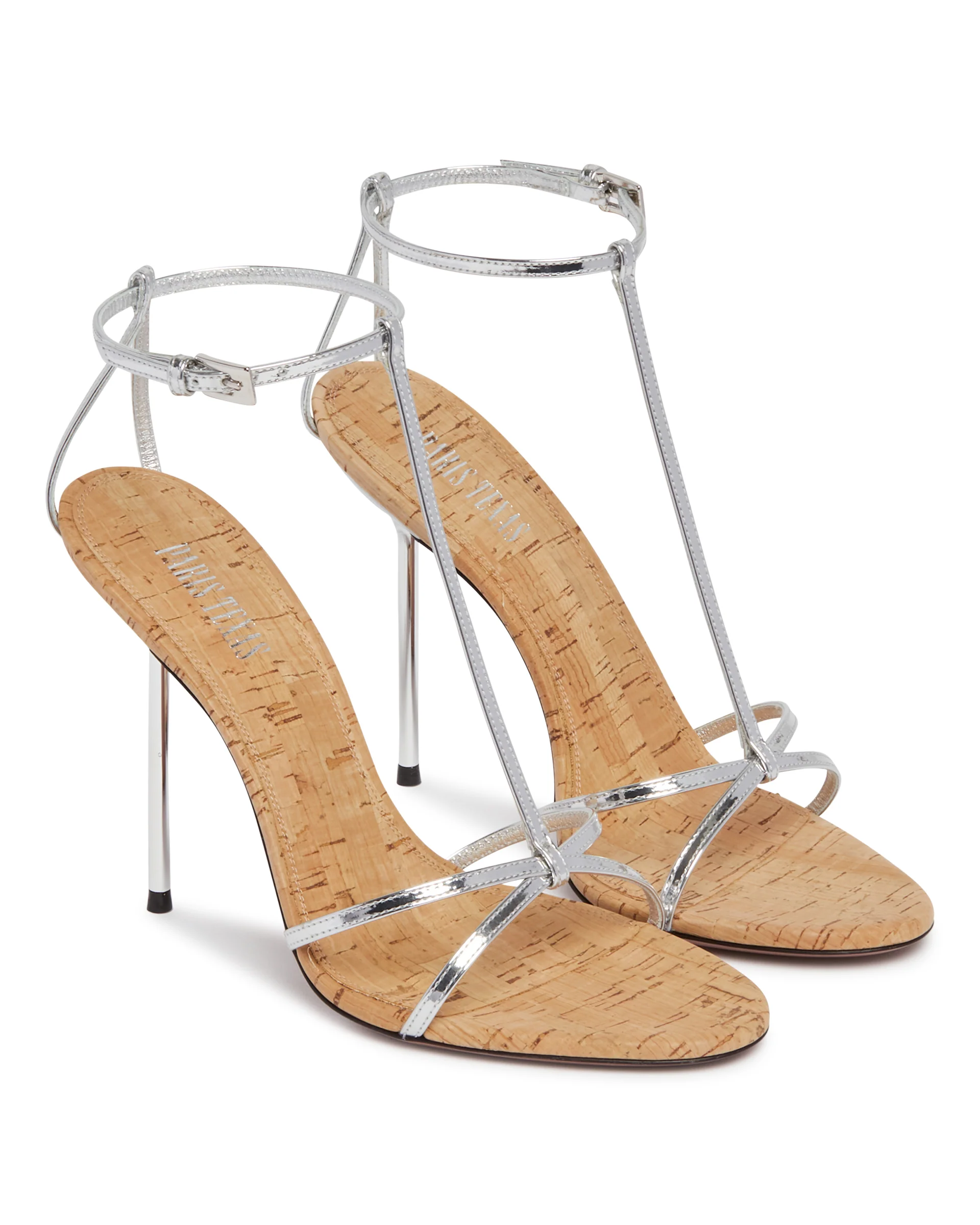 Sandali T-Strap Argentati - Image 3