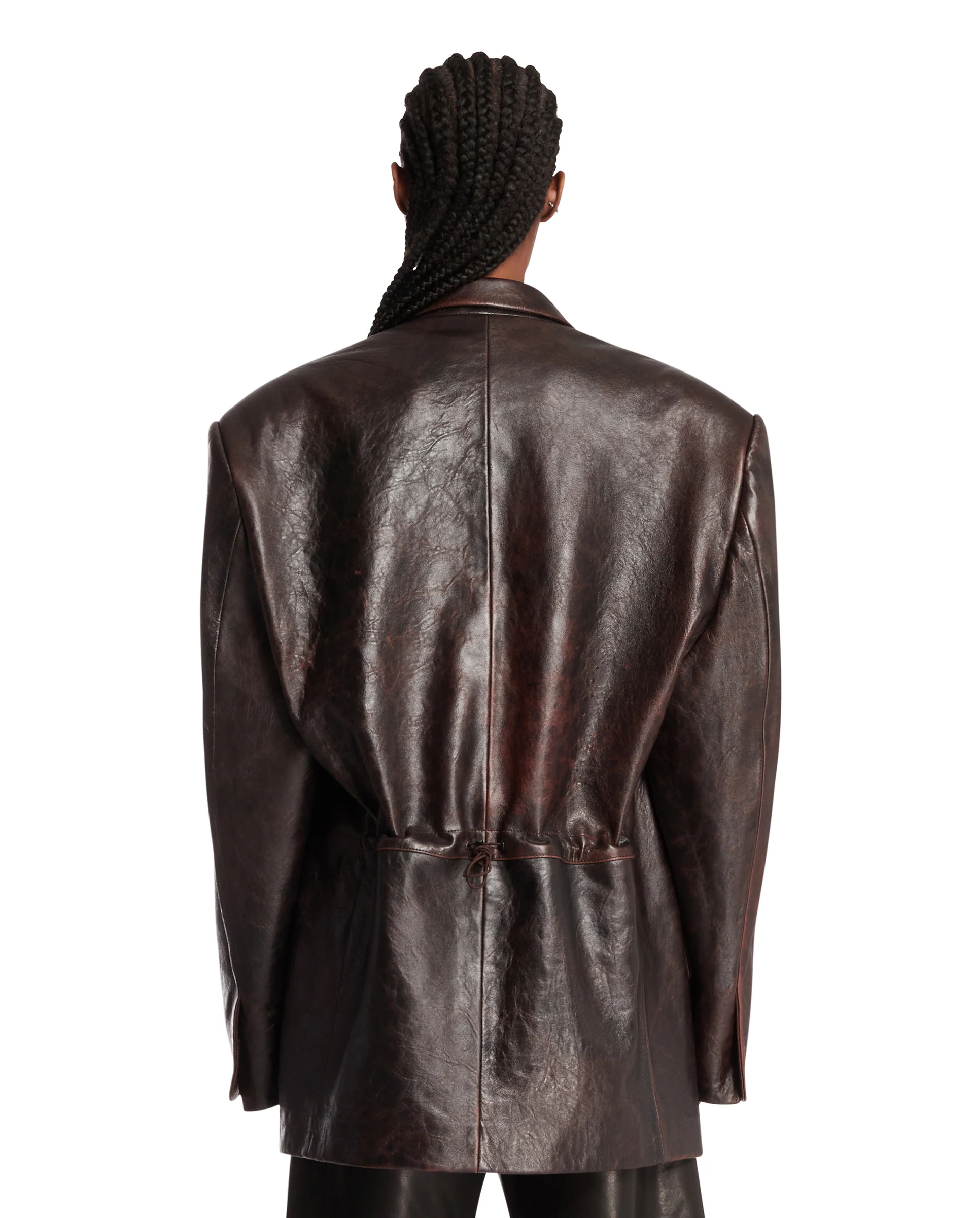 Giacca Low Fidelity In Pelle Marrone - Image 5