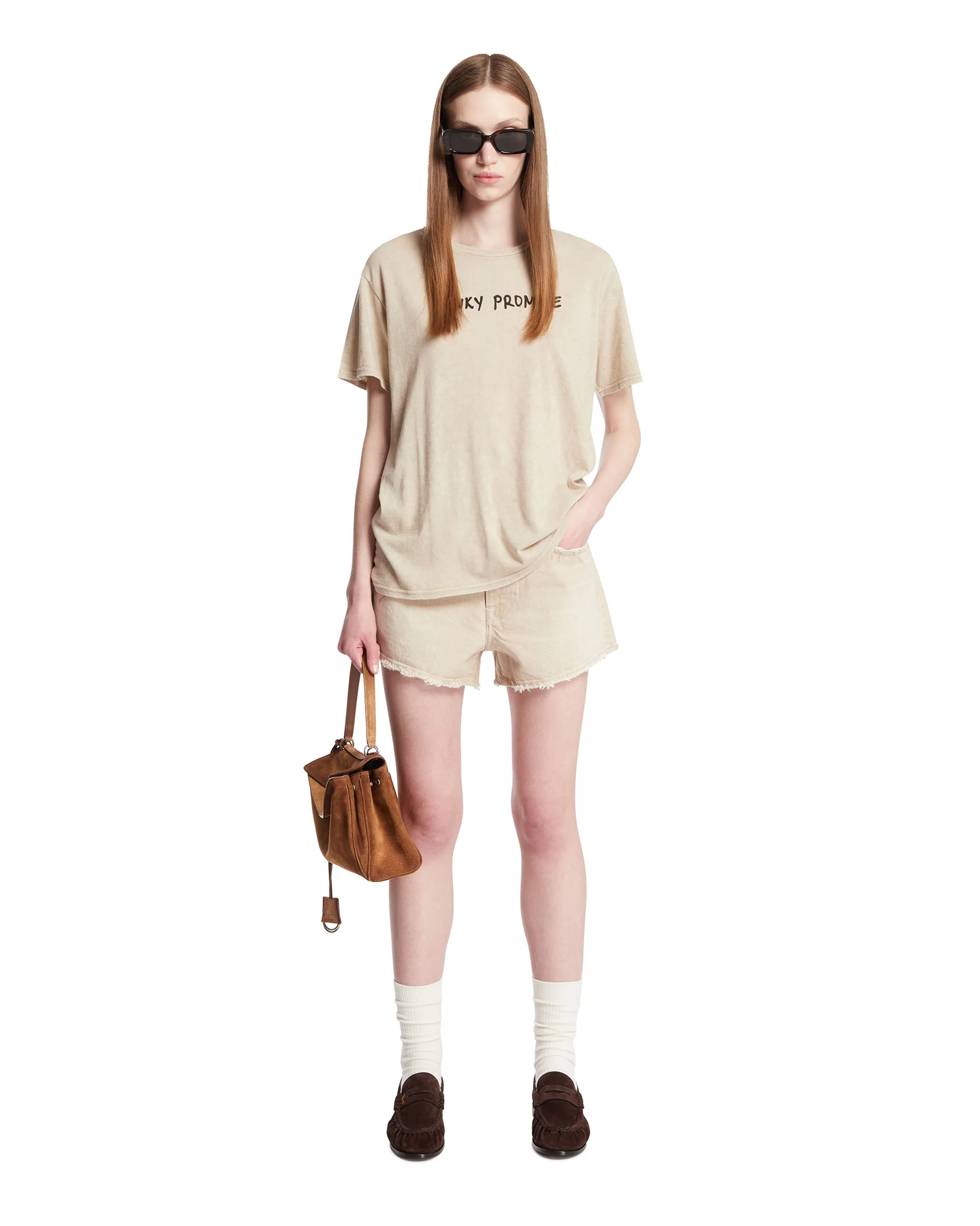 Shorts Sfrangiati Beige - Image 3