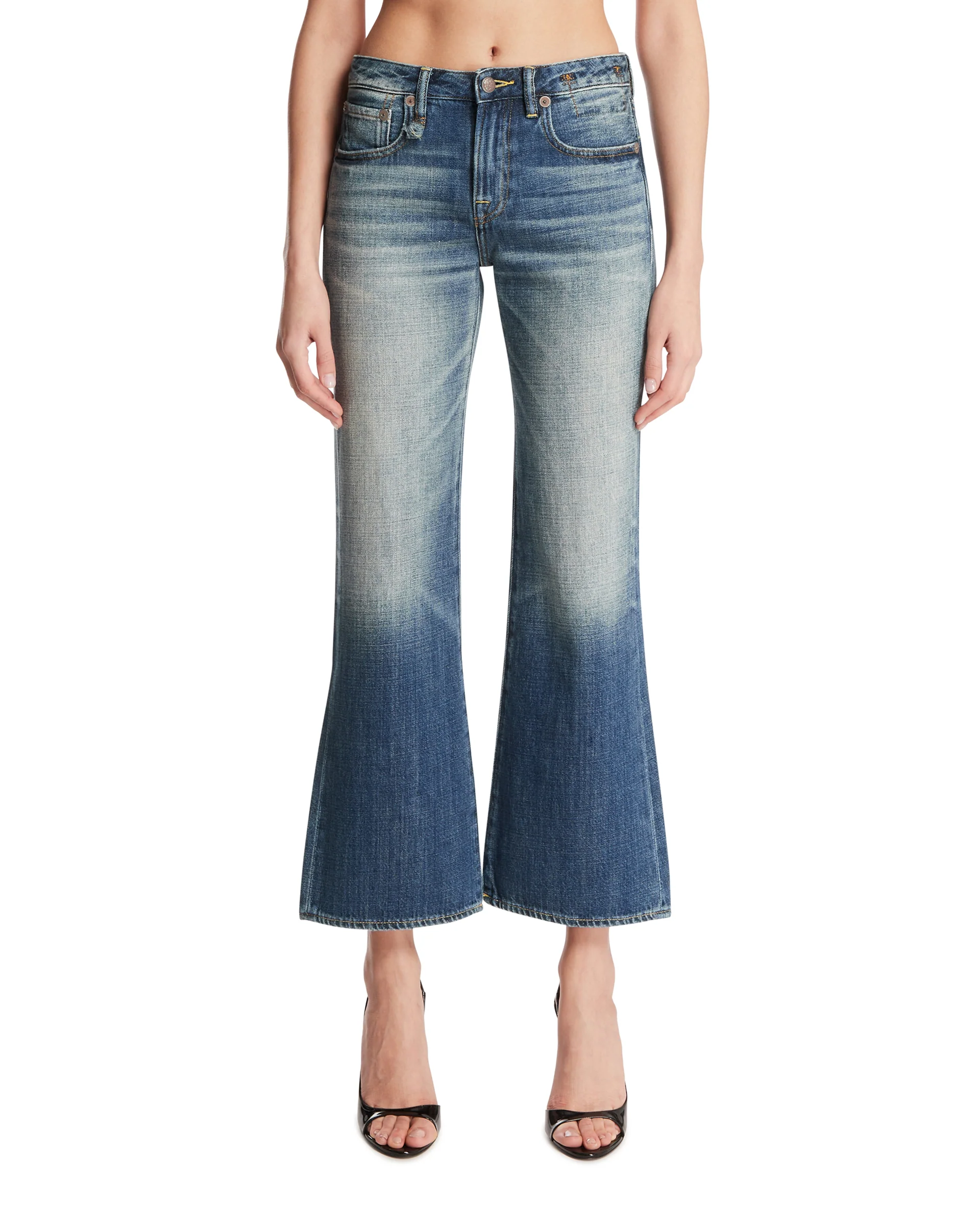Jeans Joan Cropped Flare Blu
