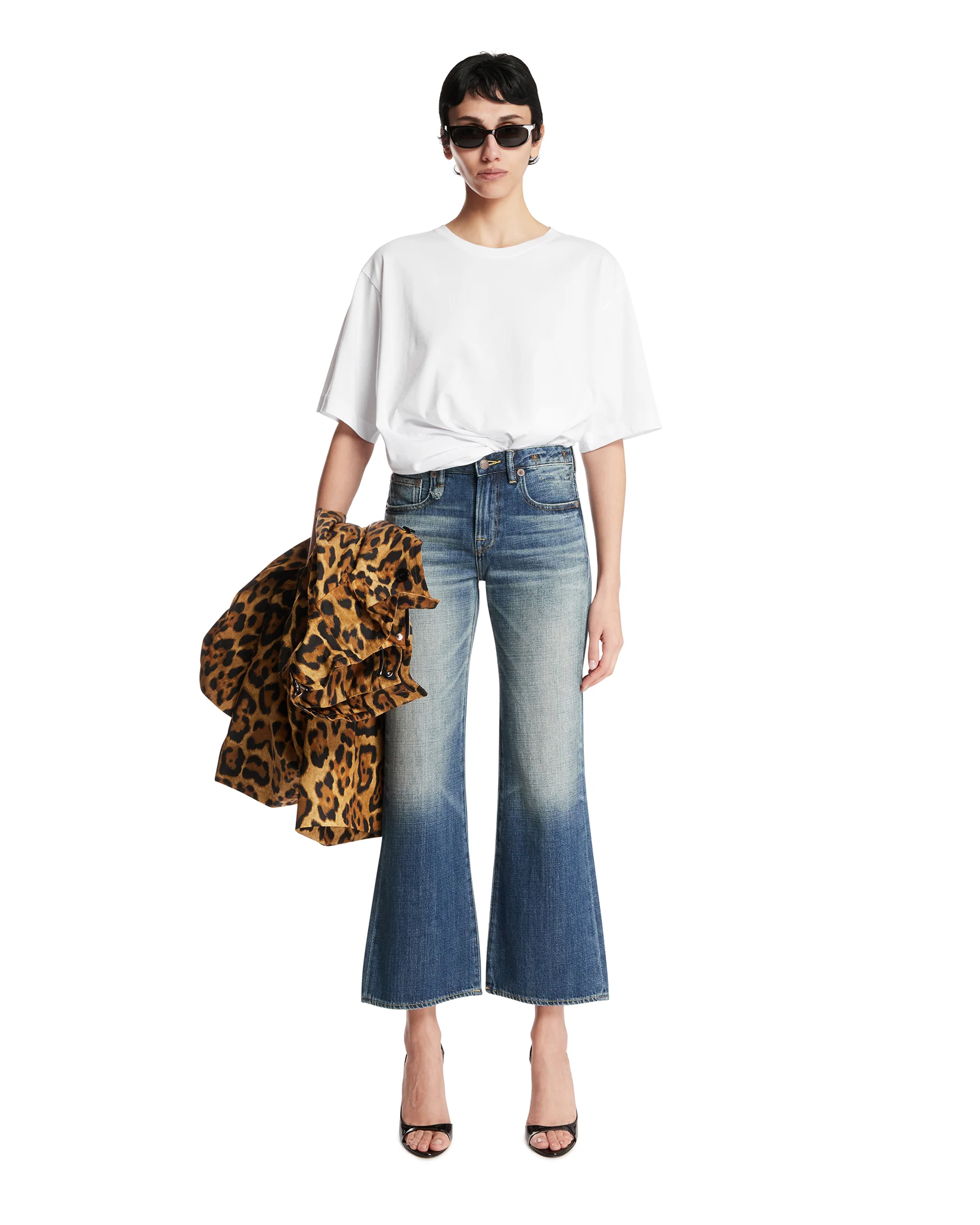 Jeans Joan Cropped Flare Blu - Image 3