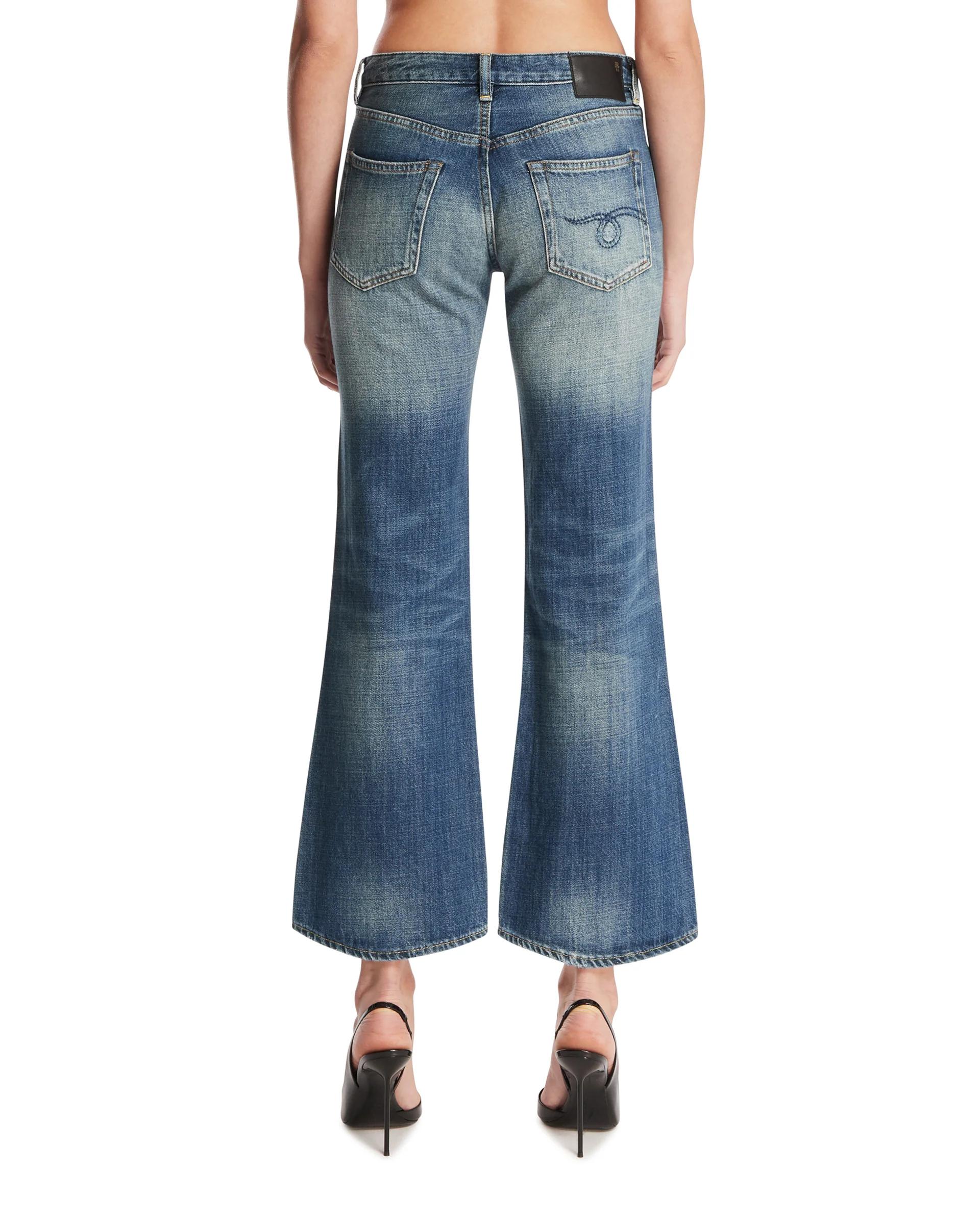 Jeans Joan Cropped Flare Blu - Image 5