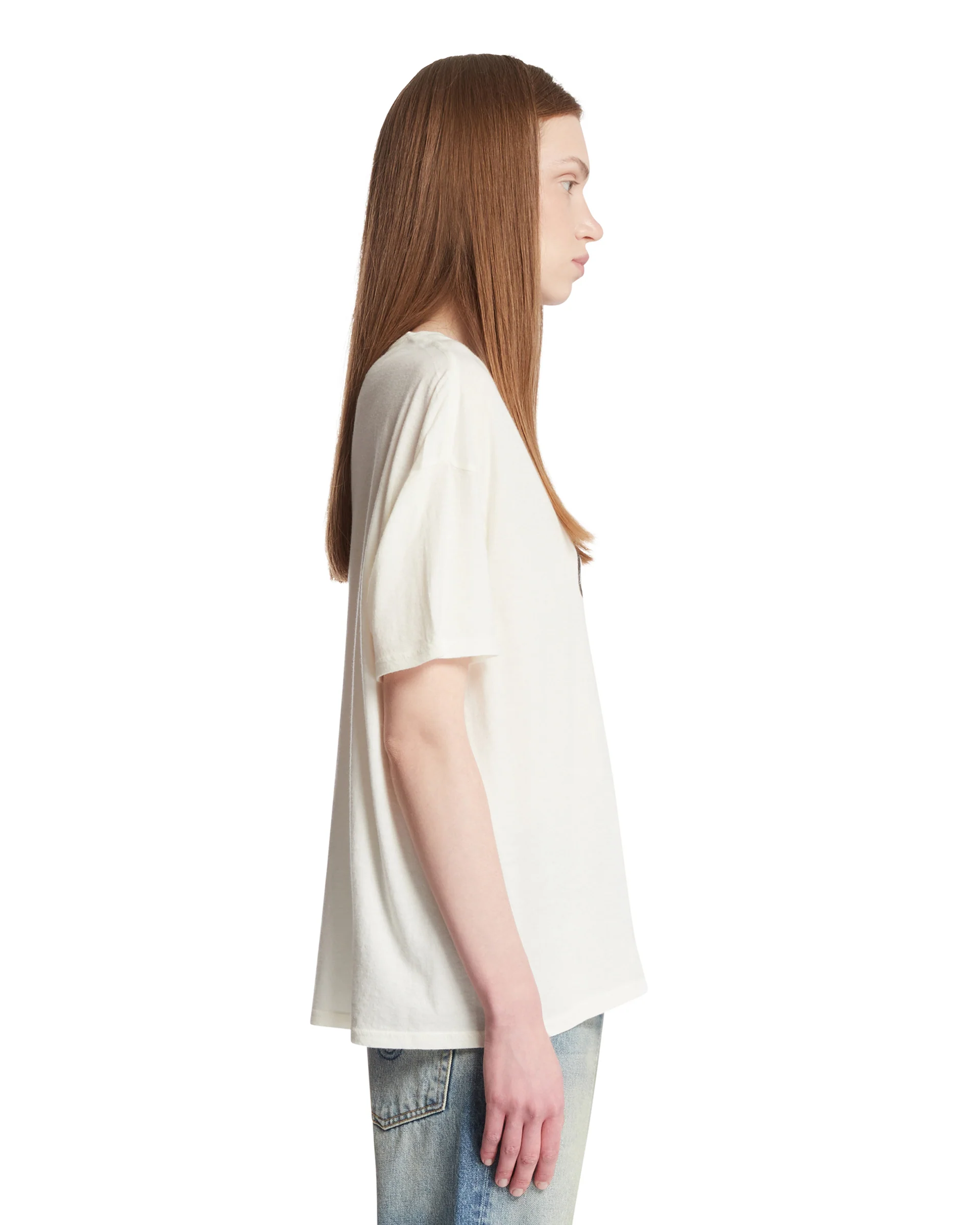 T-Shirt In Cotone Bianca - Image 4