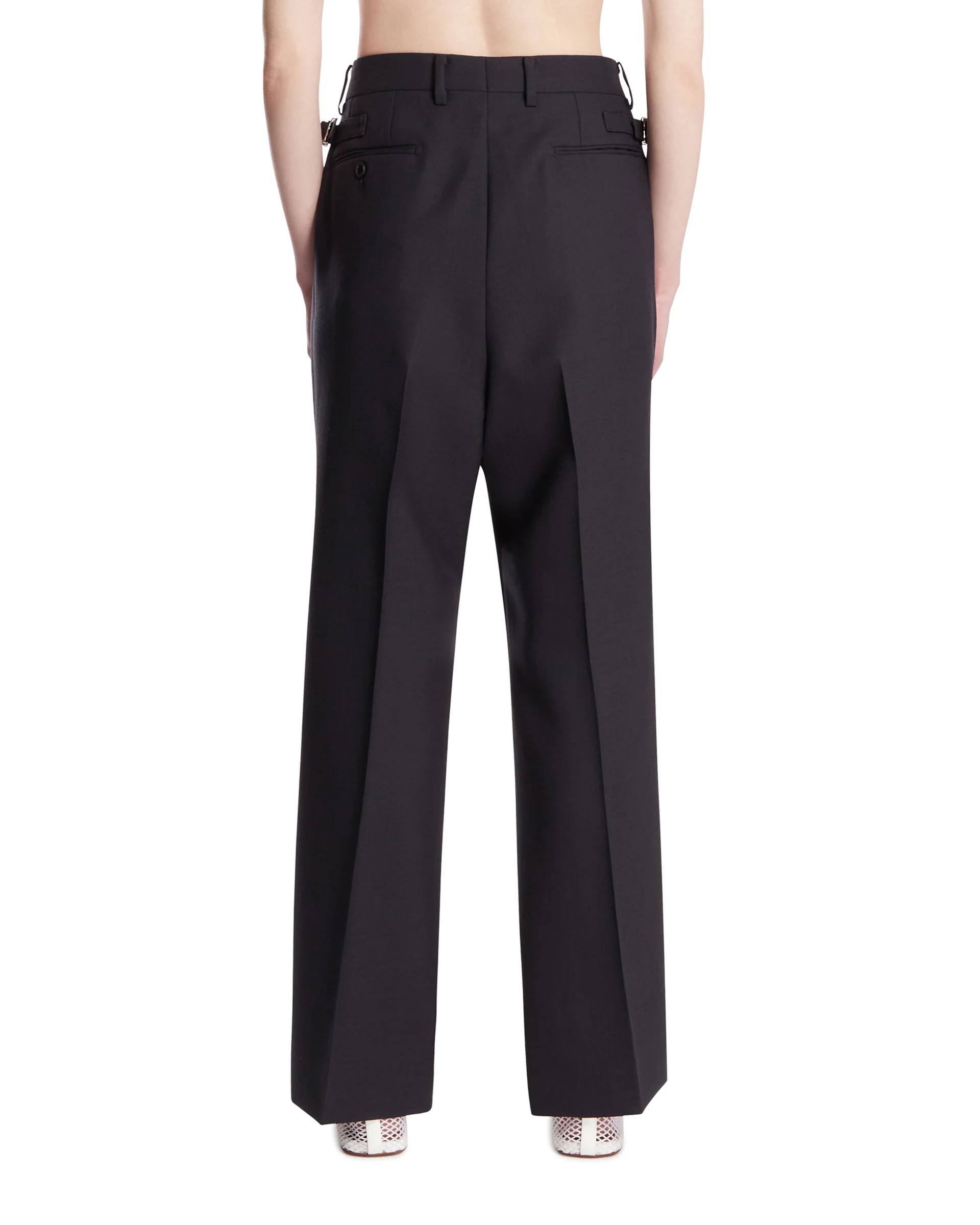 Pantaloni Sartoriali In Lana Blu - Image 5