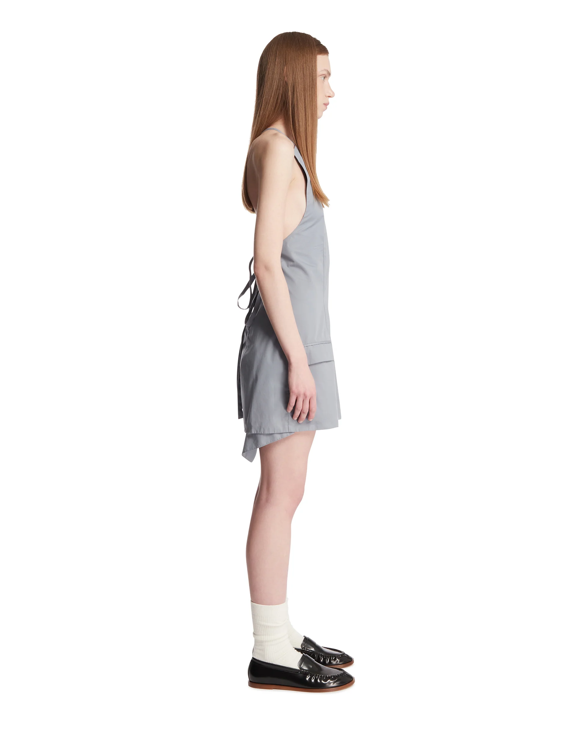 Abito In Cotone Grigio - Image 4