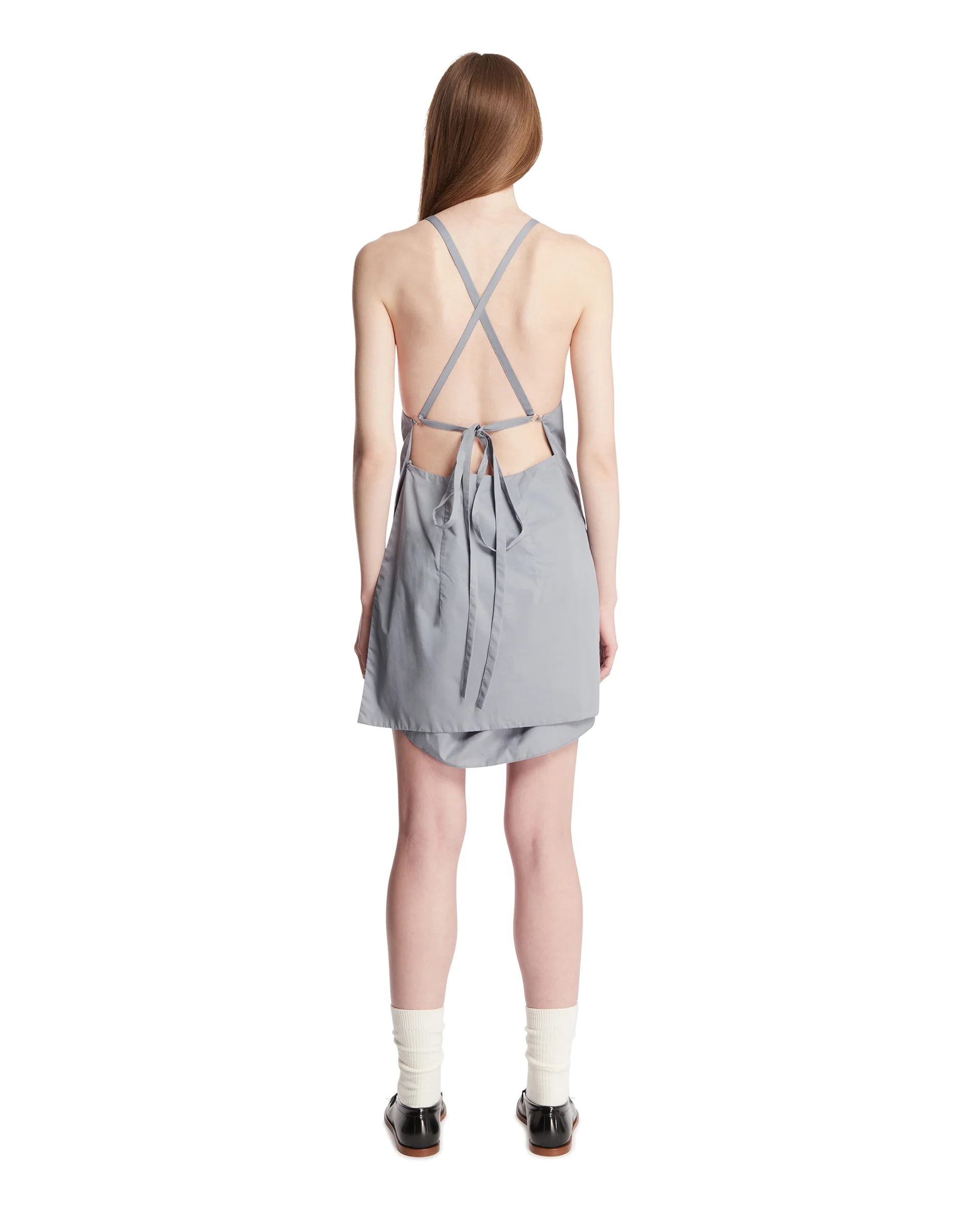 Abito In Cotone Grigio - Image 5