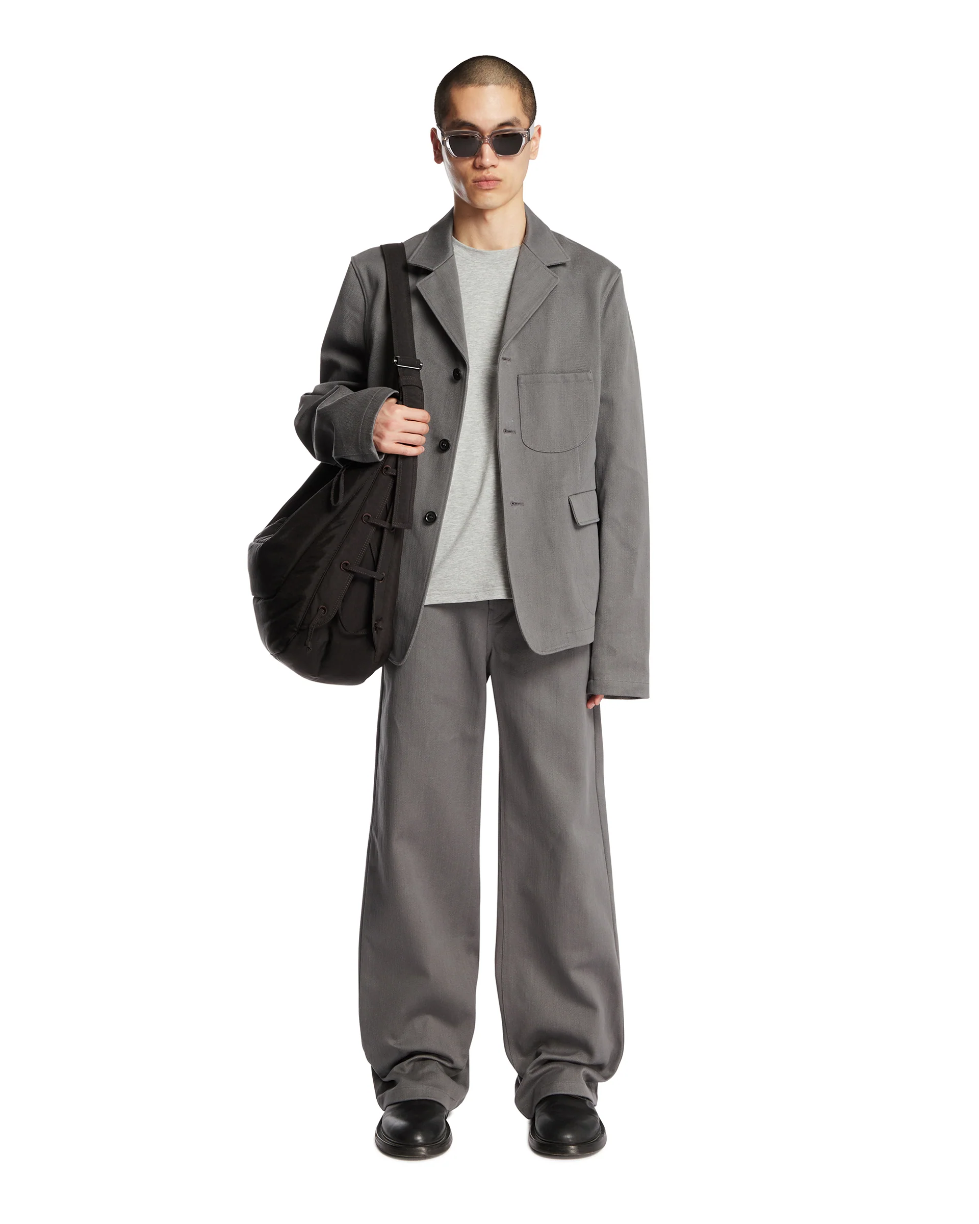 Pantaloni In Cotone Grigi - Image 3