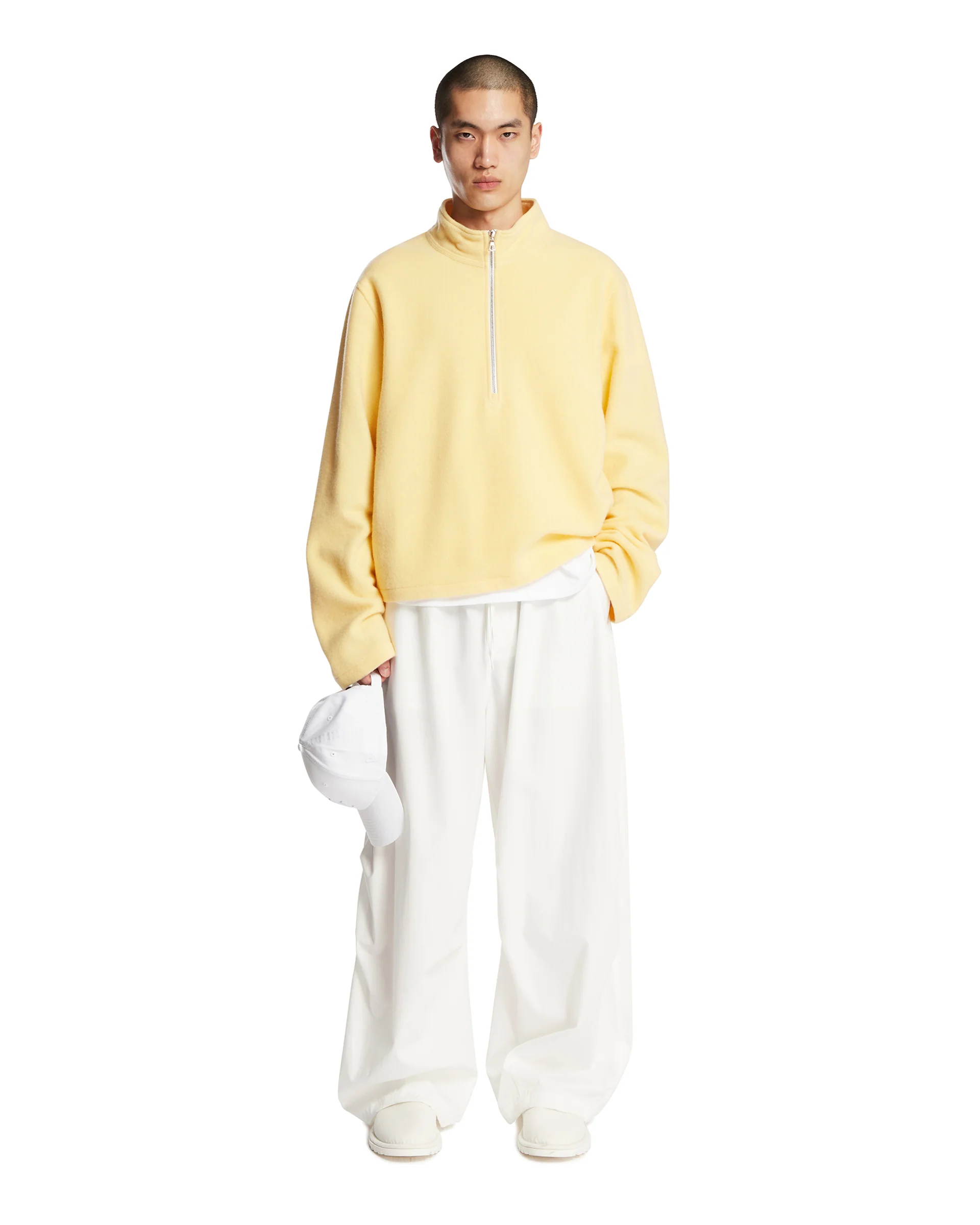 Maglione In Pile Di Lana Giallo - Image 3