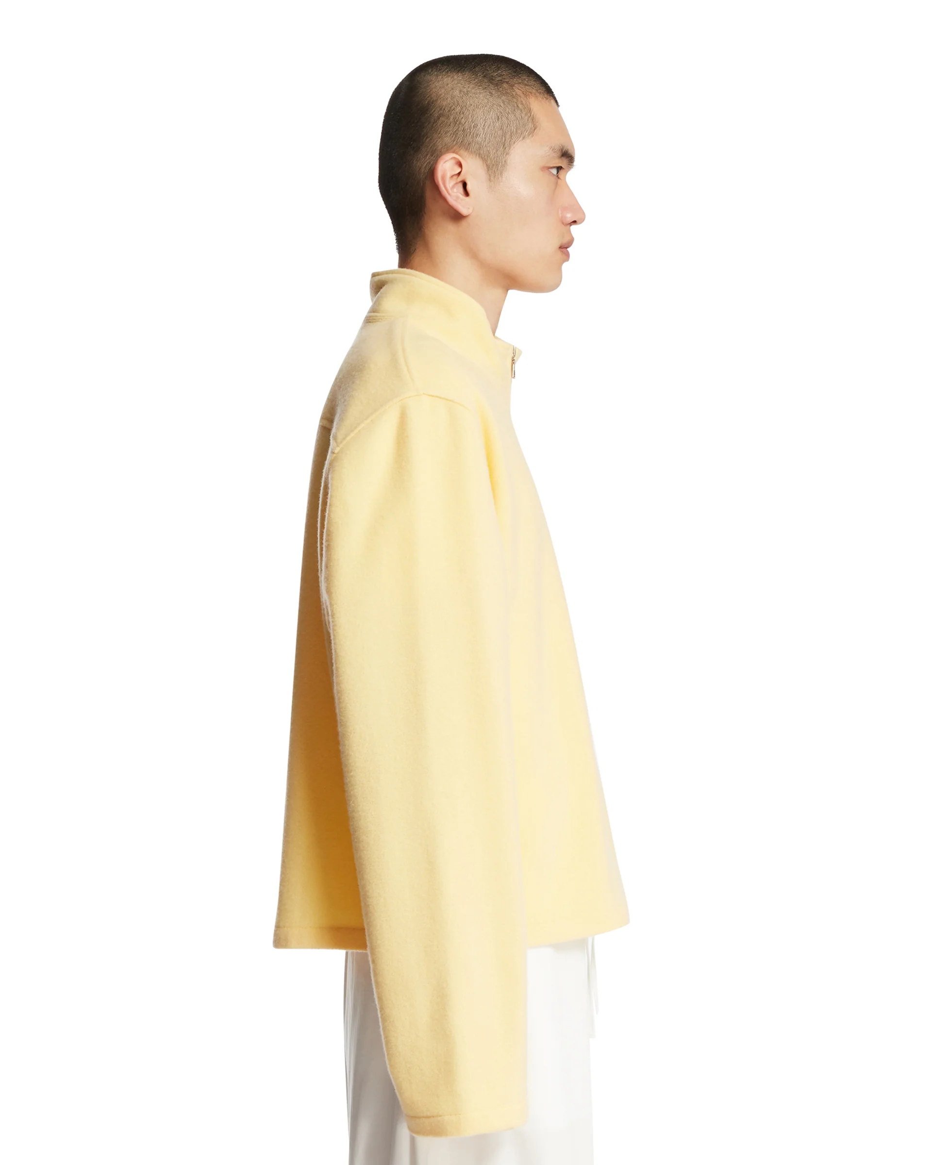 Maglione In Pile Di Lana Giallo - Image 4