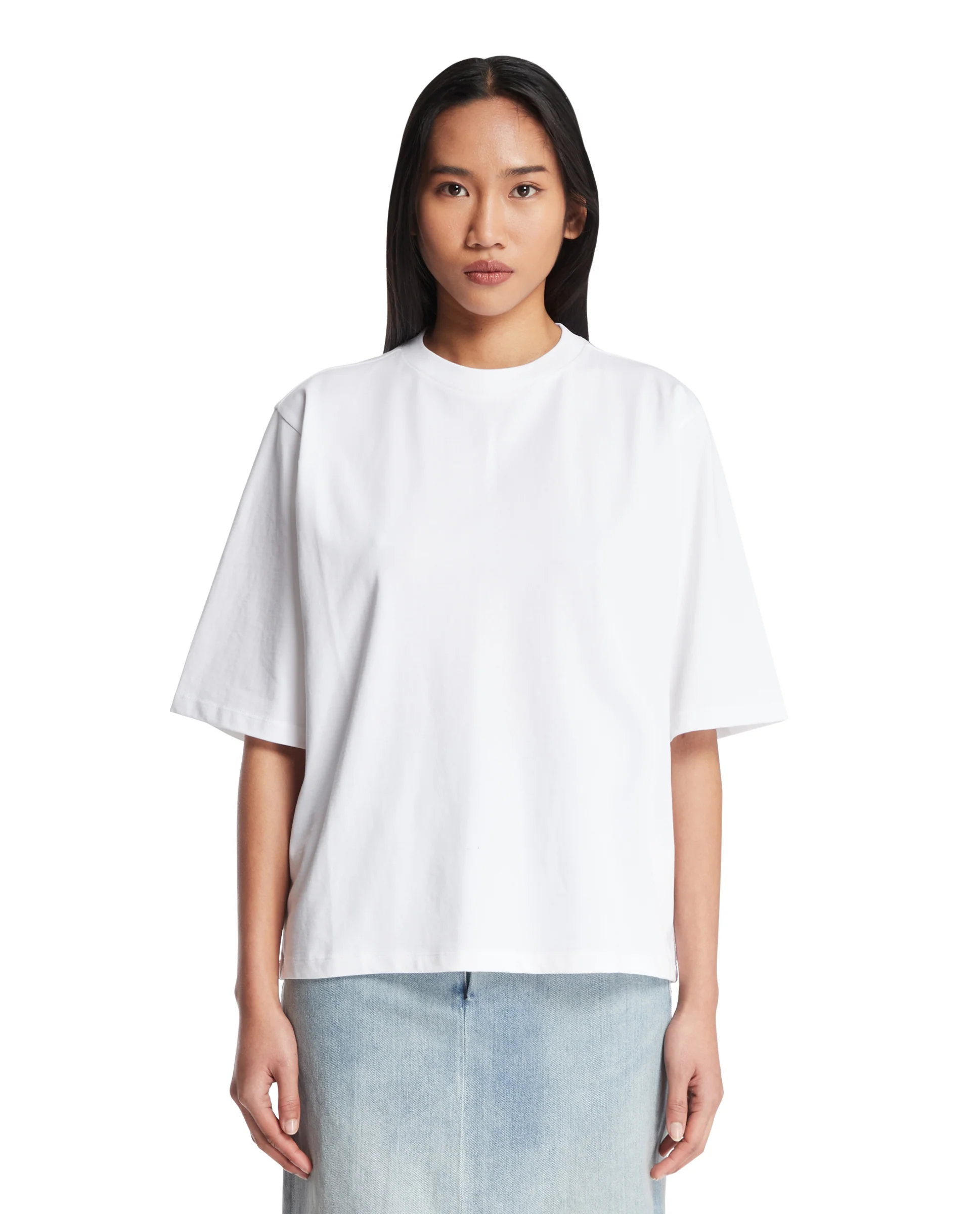T-Shirt In Cotone Bianca