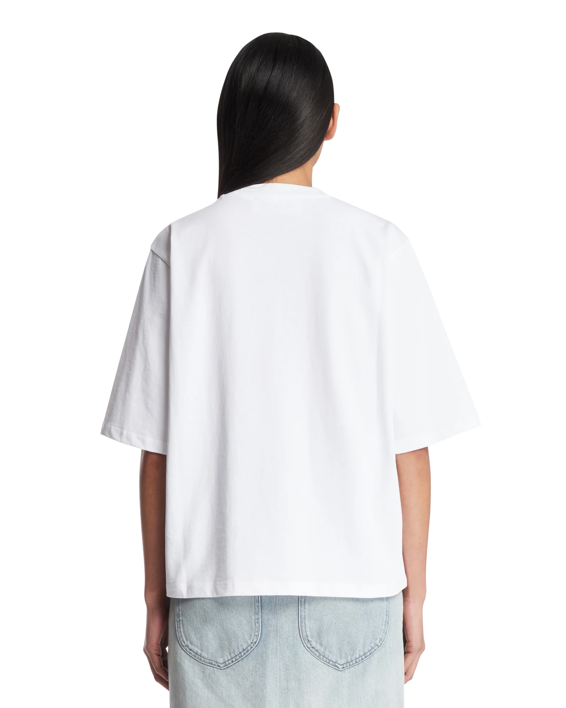 T-Shirt In Cotone Bianca - Image 5