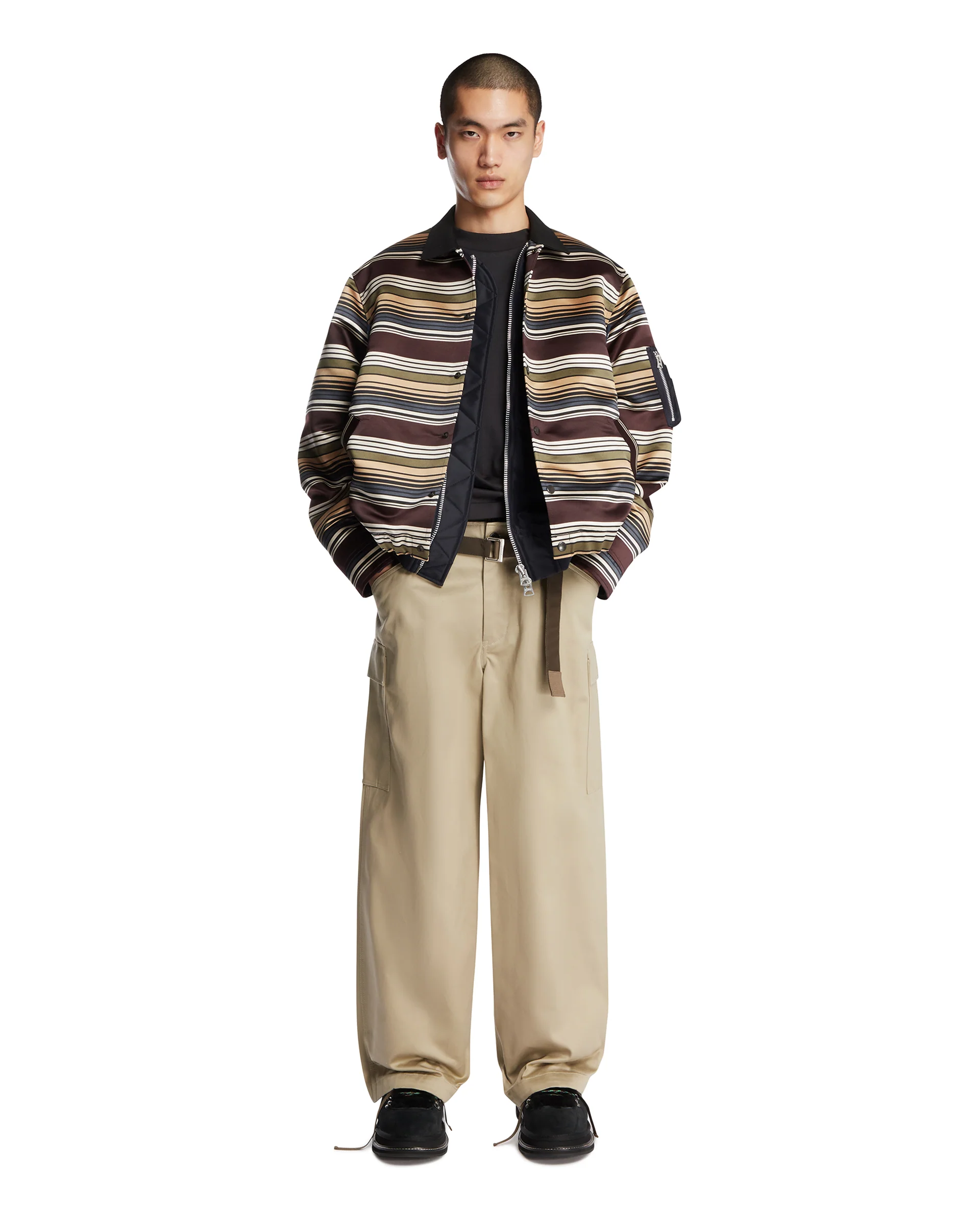 Pantaloni Cargo Doppio Strato Beige - Image 3