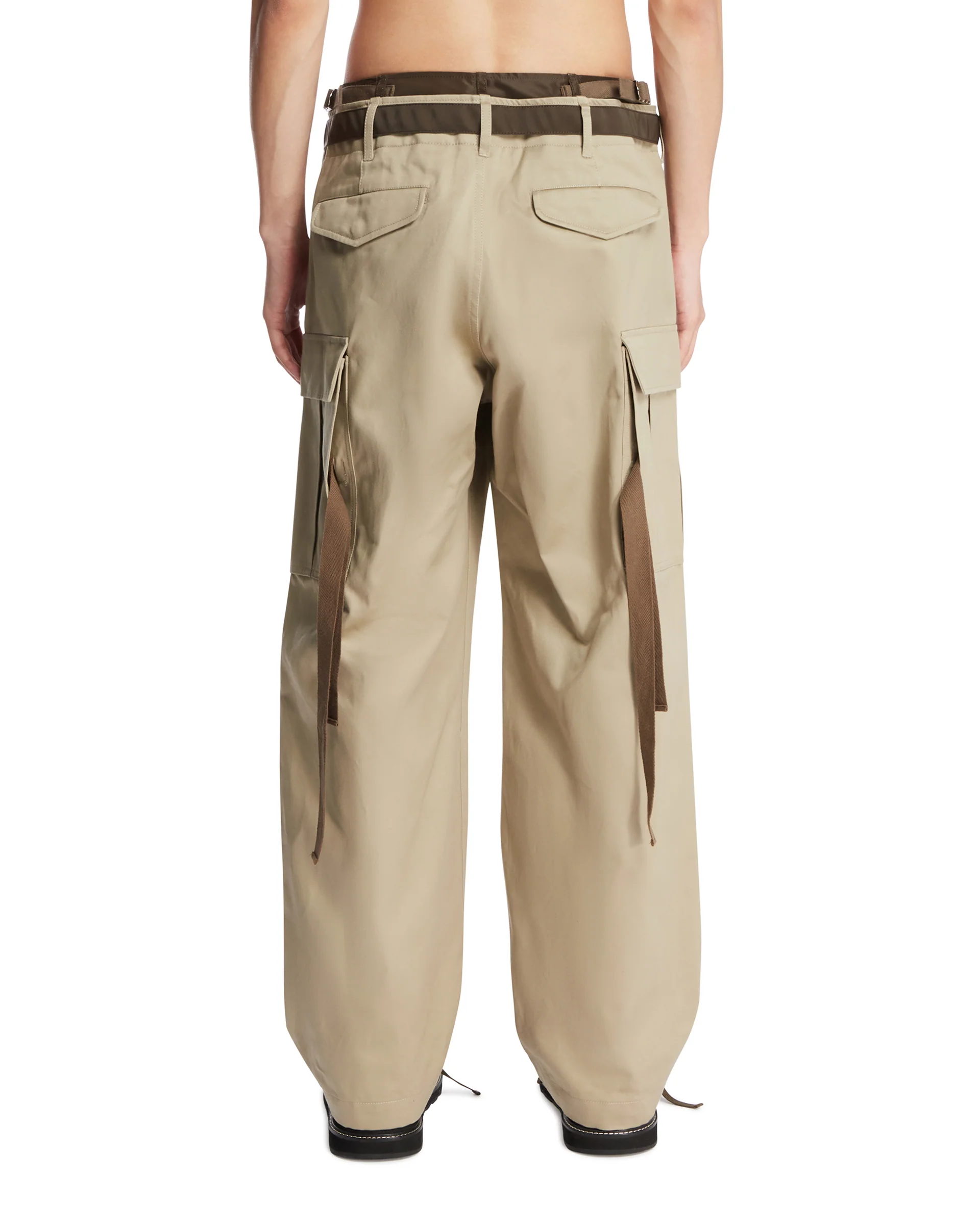 Pantaloni Cargo Doppio Strato Beige - Image 5