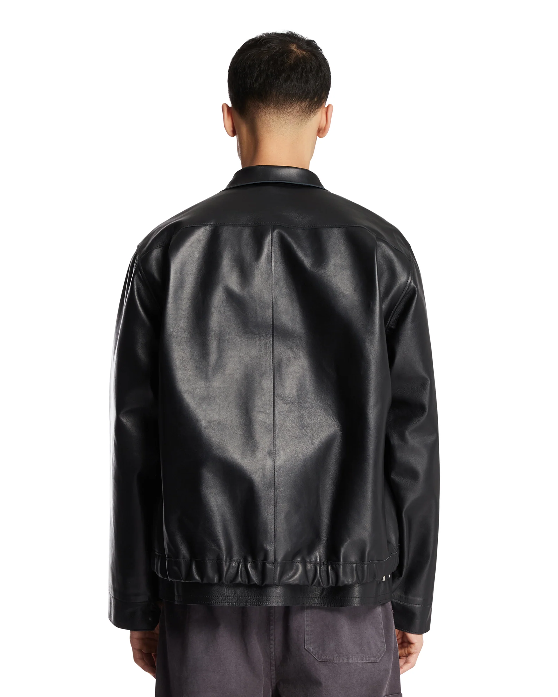 Blouson Jacket In Pelle Nera - Image 5