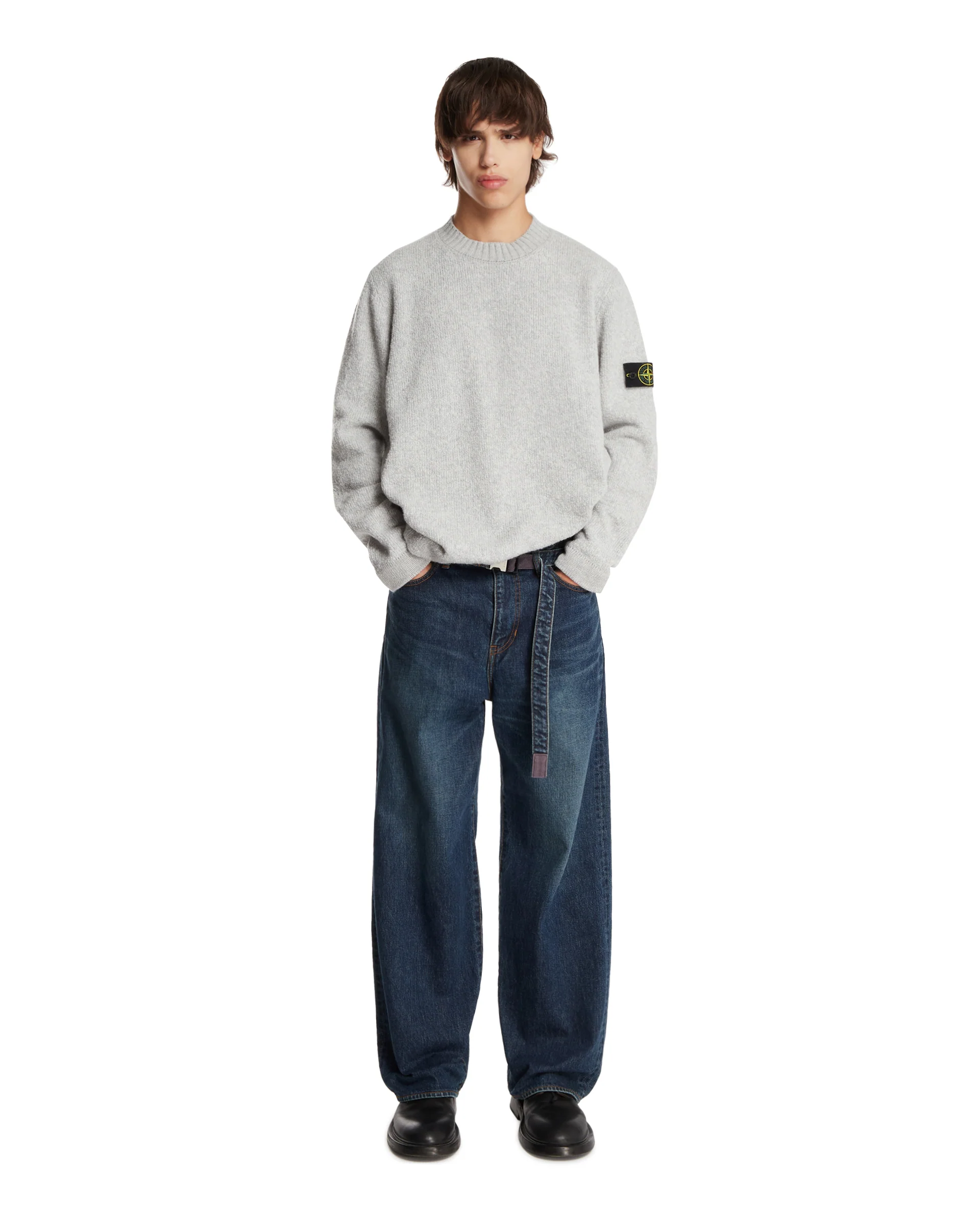 Jeans Ampi Con Cintura Blu - Image 3