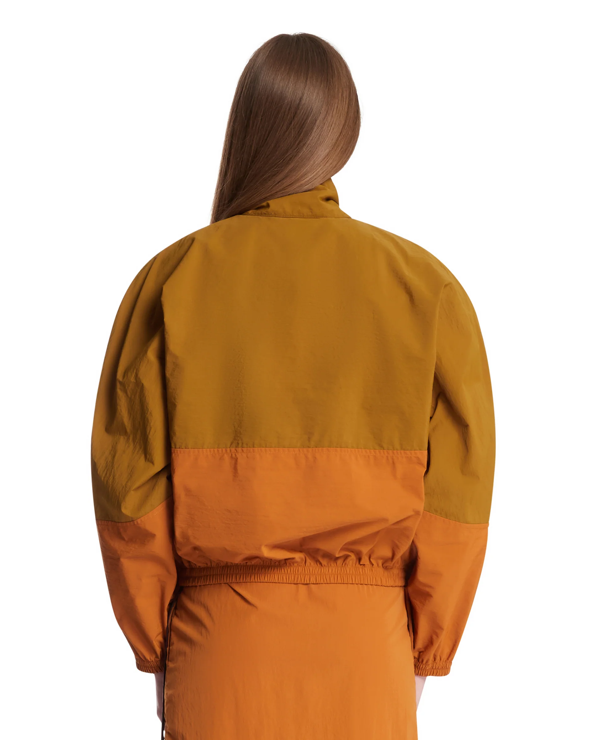 Giacca A Vento In Faille In Nylon Verde - Image 5
