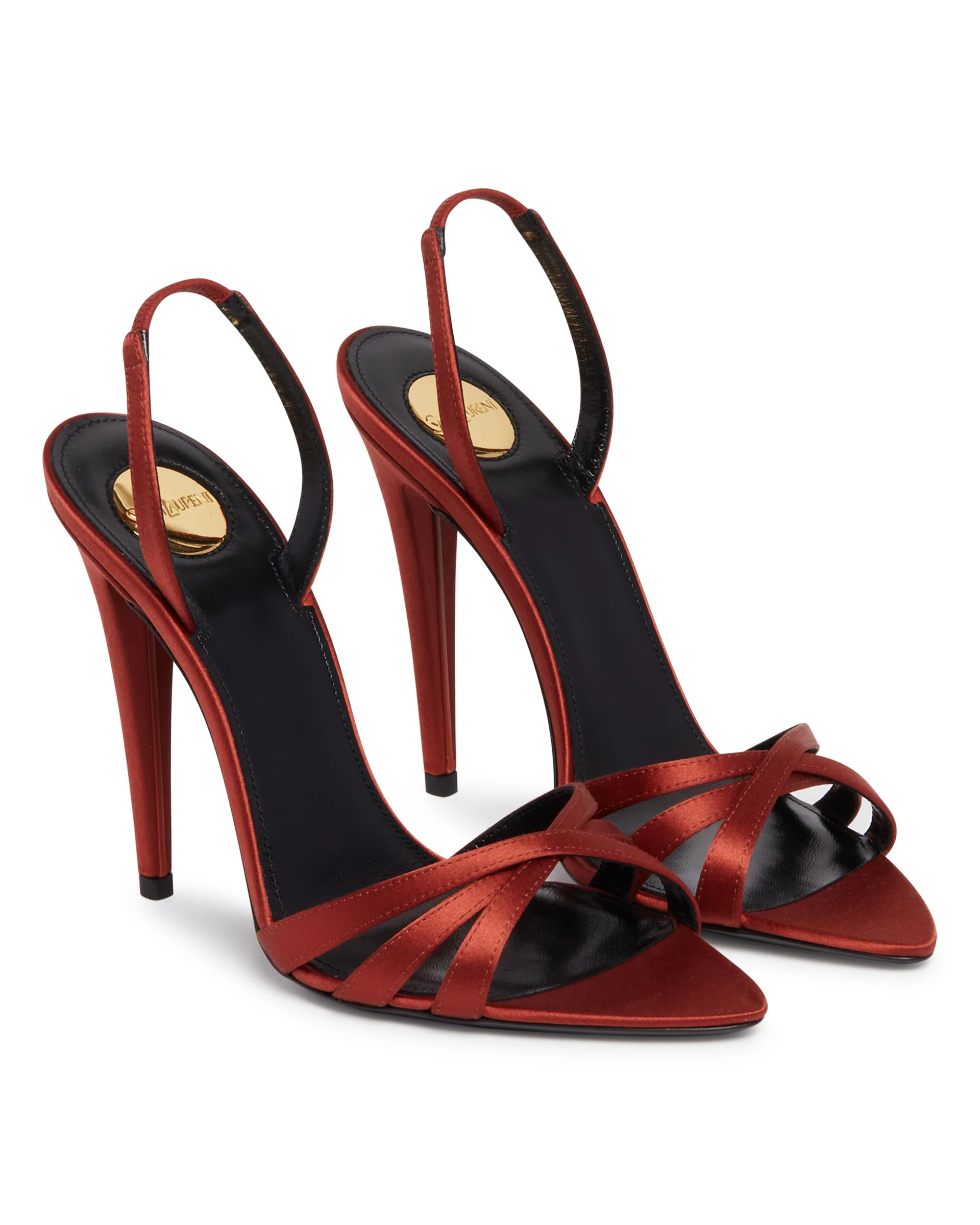 Sandali Kate in Satin Rossi - Image 3