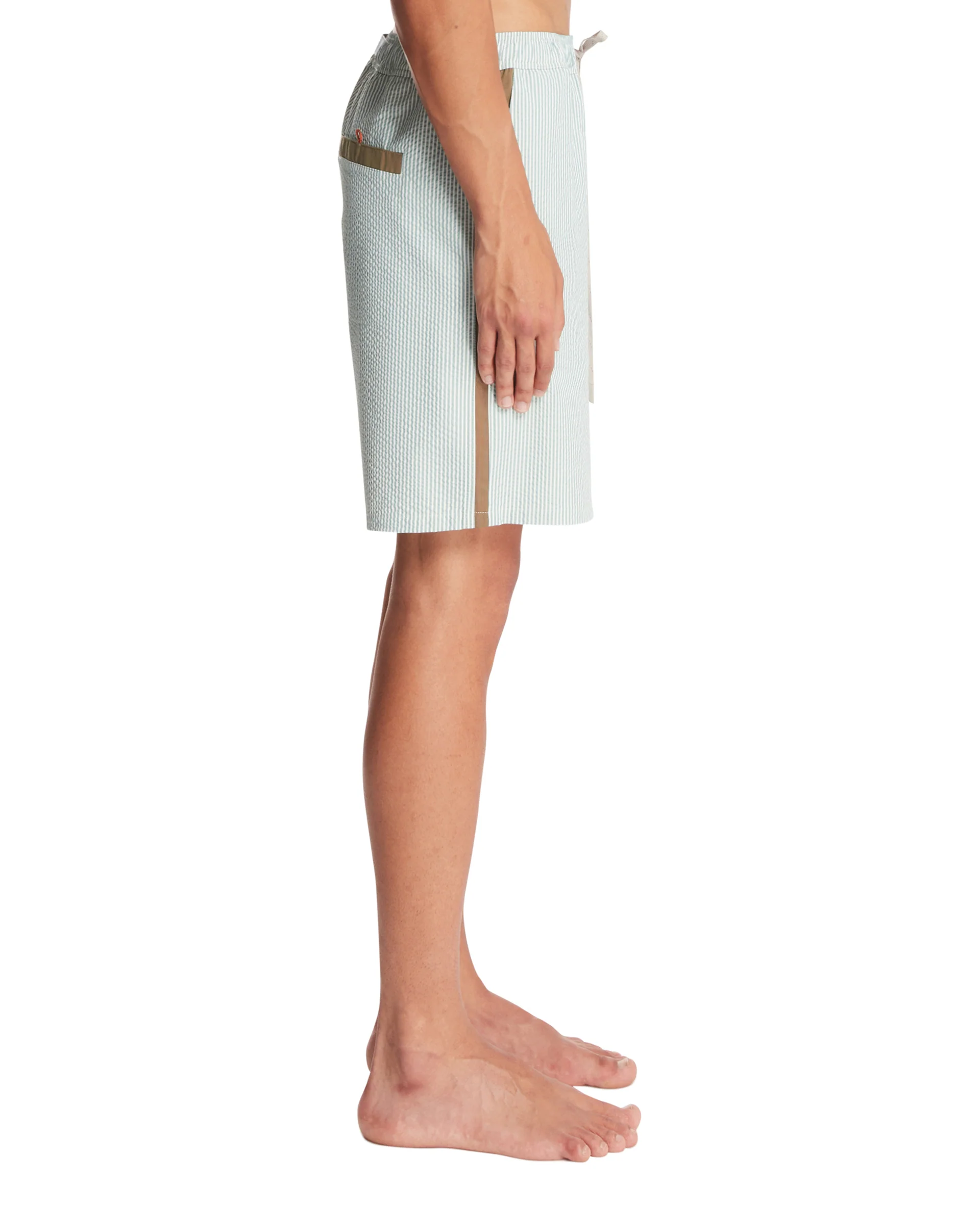 Shorts Da Bagno A Righe Bianchi - Image 4