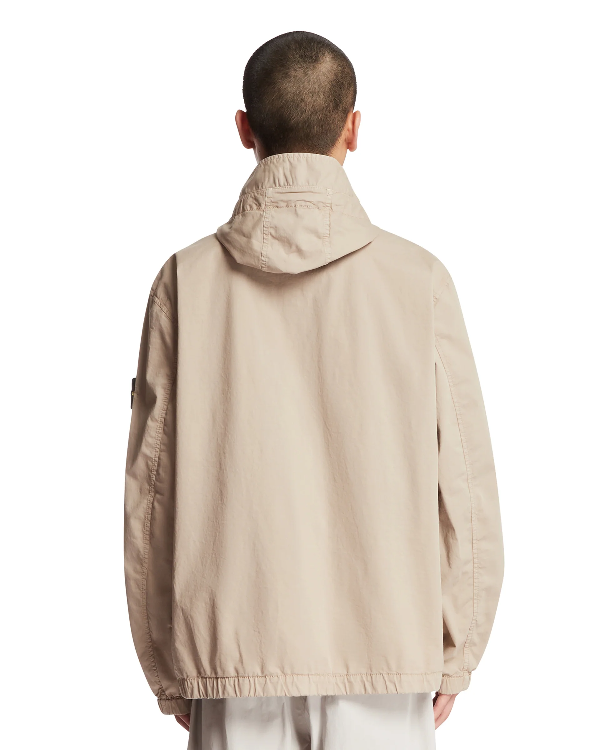 Giacca A Vento Beige Con Cappuccio - Image 5