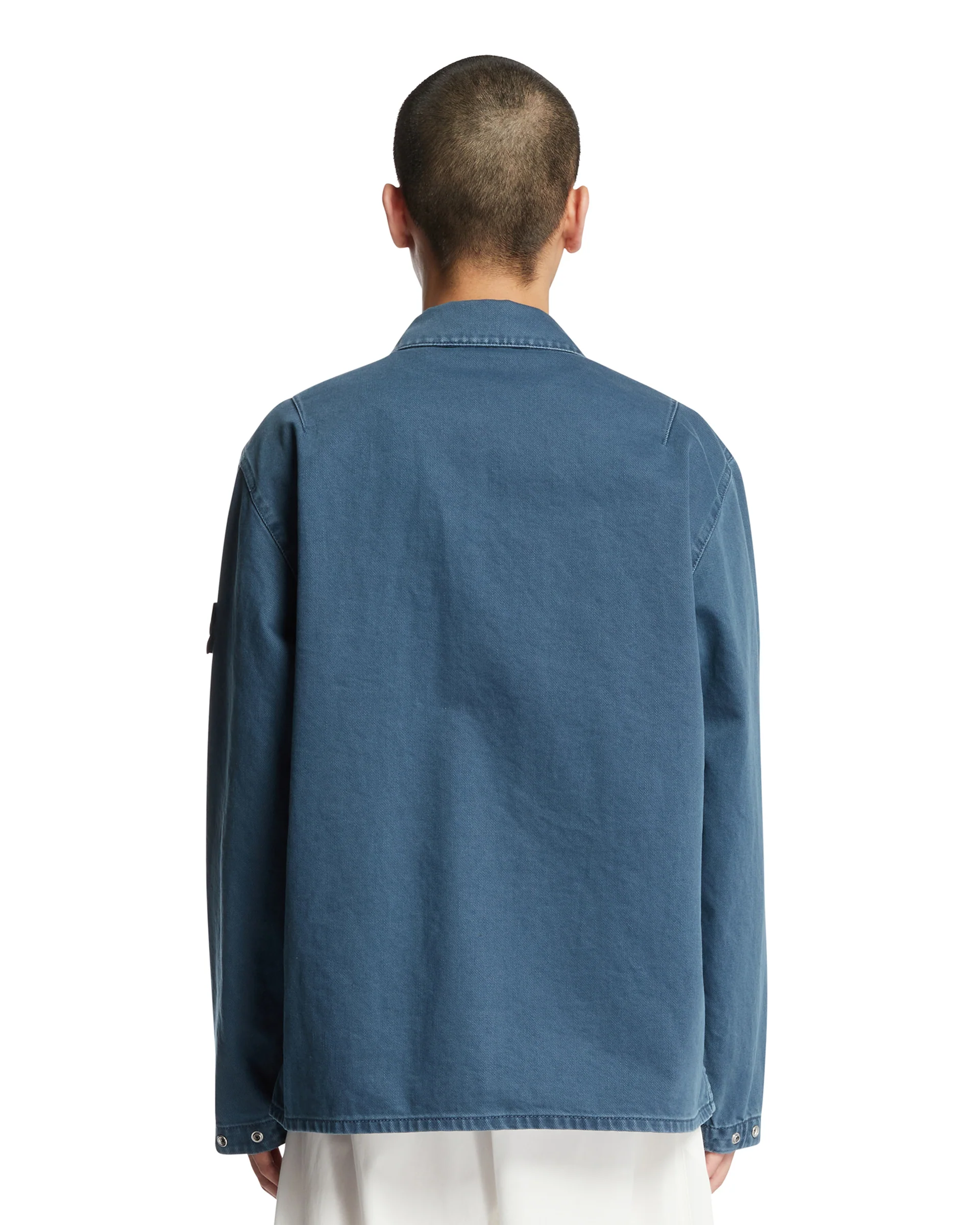 Overshirt In Denim di Cotone Blu - Image 5
