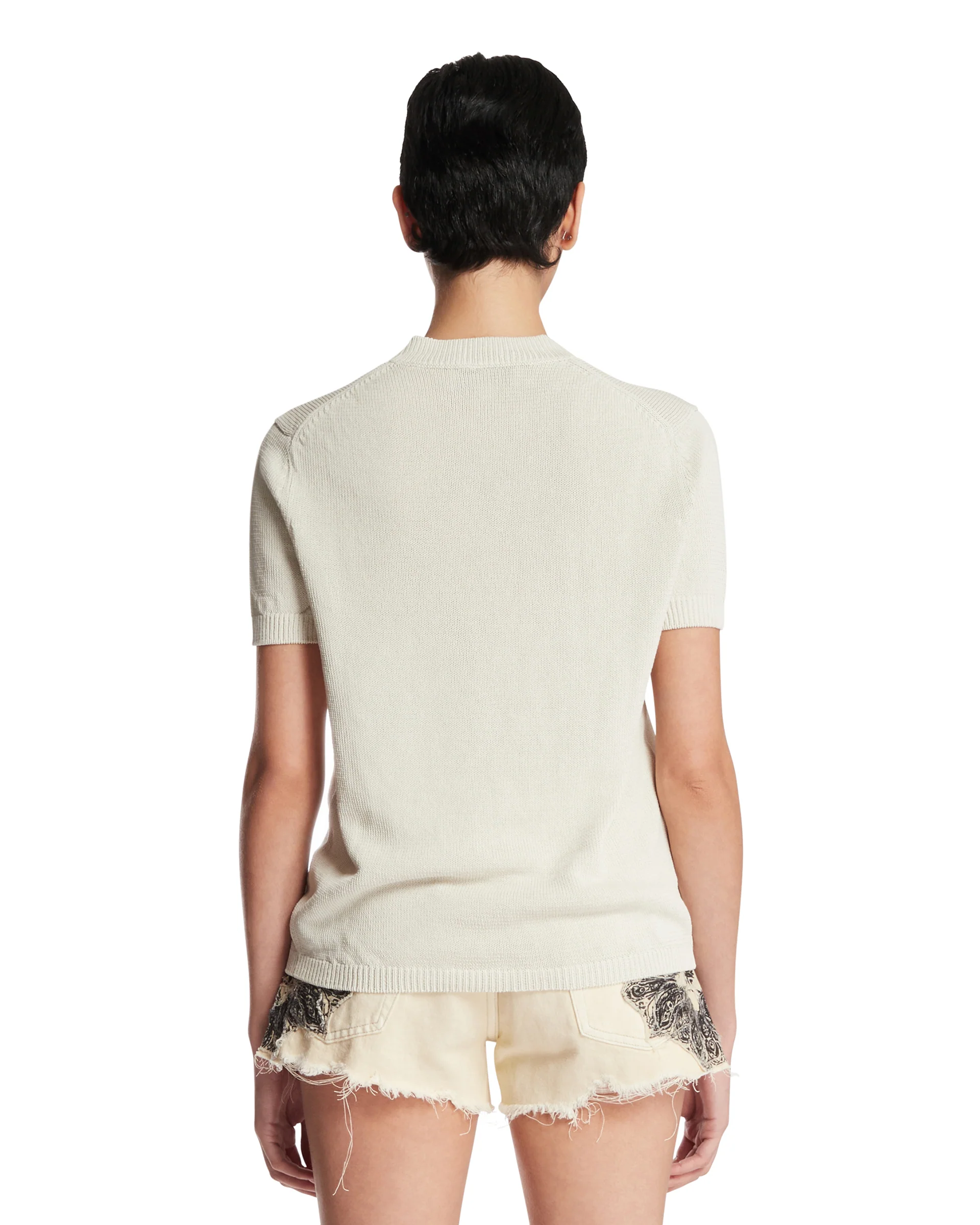 T-Shirt A Maglia Seren Beige - Image 5