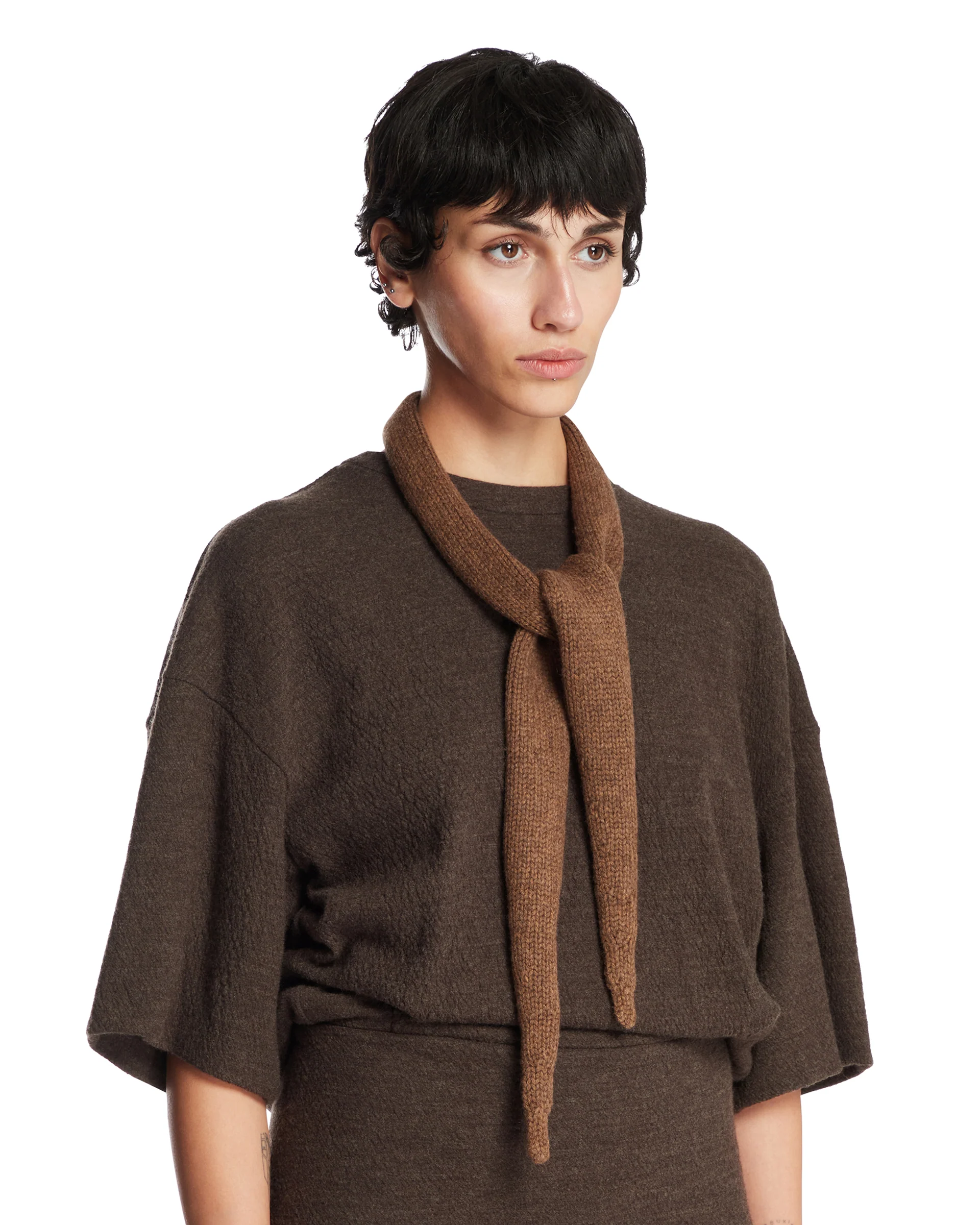 Sciarpa Awn In Lana Marrone - Image 3