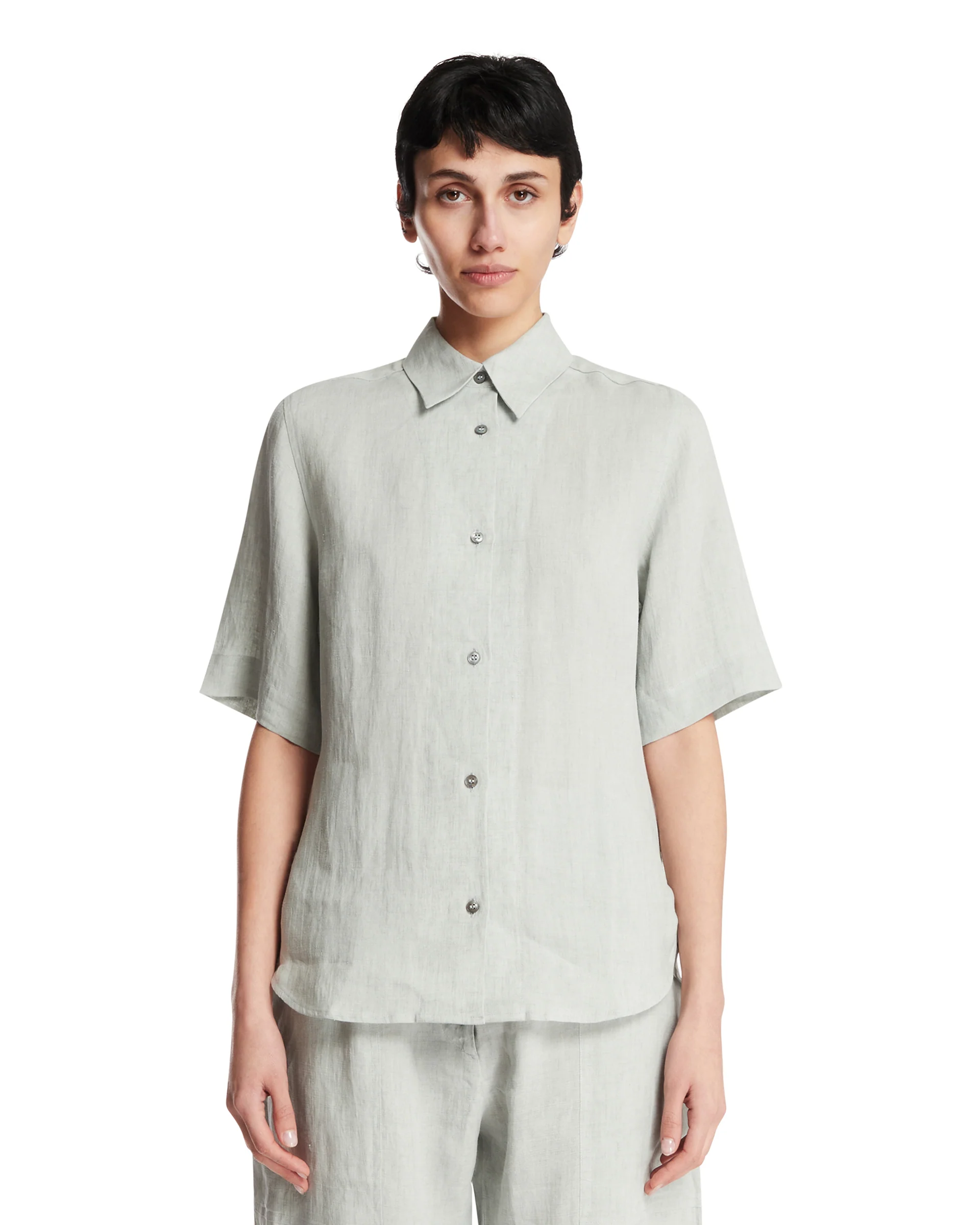 Camicia A Maniche Corte Estes Azzurra