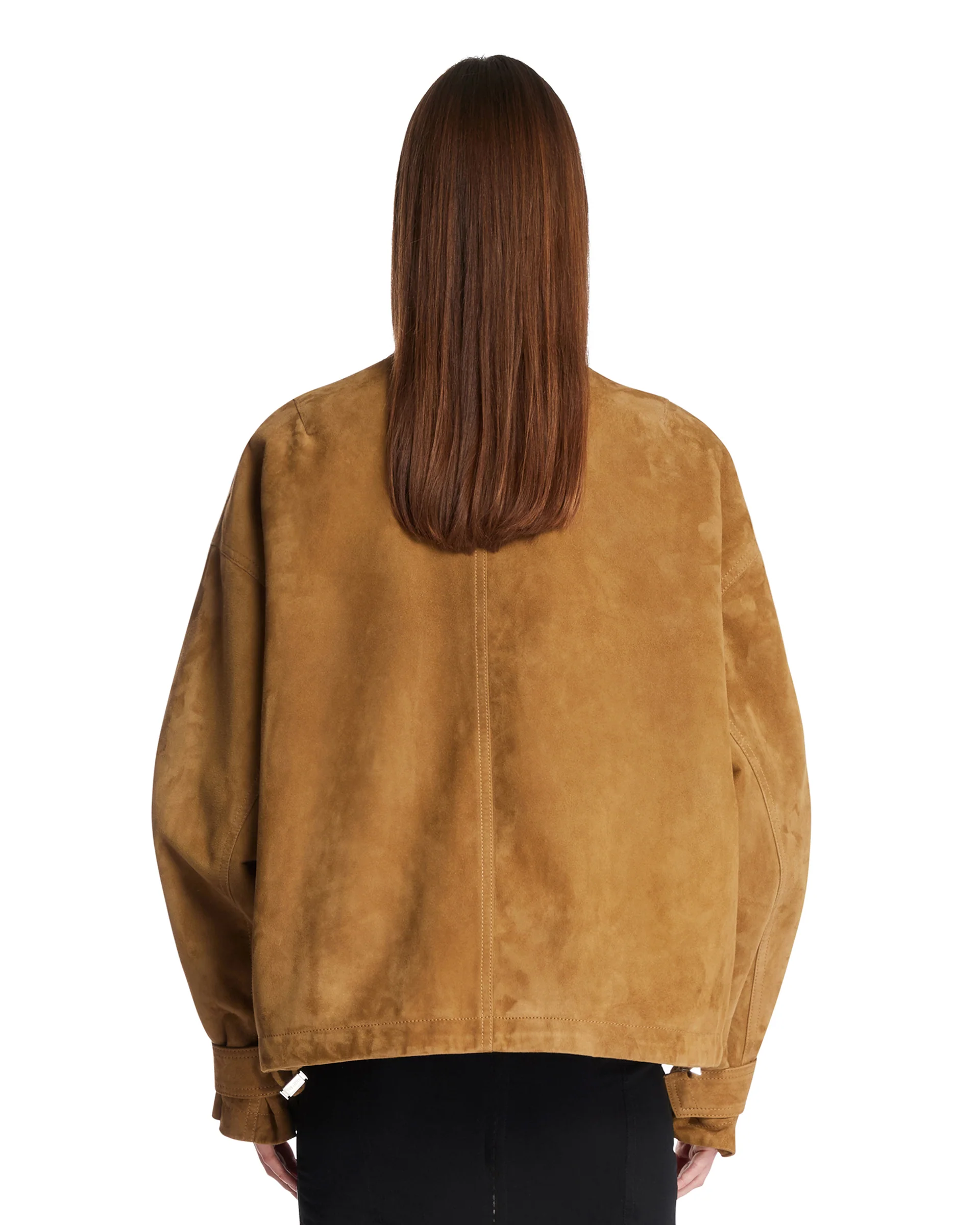 Giacca In Suede Multitasche Beige - Image 5