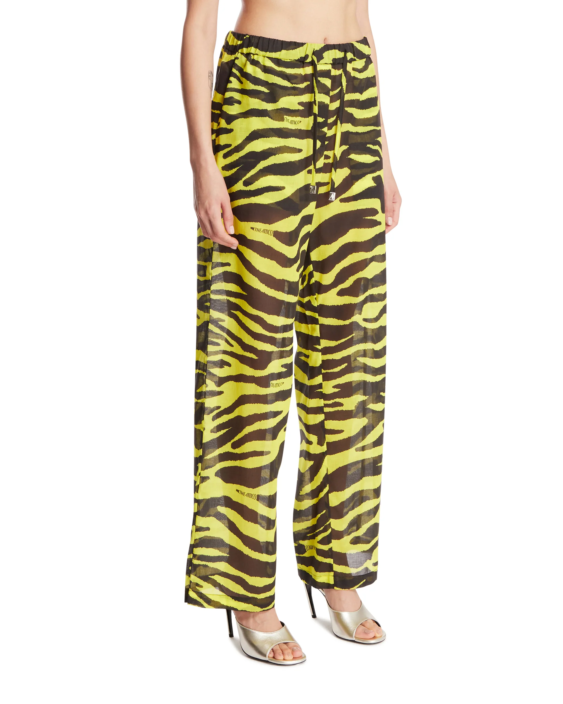 Pantaloni Zebrati Neri E Gialli - Image 2