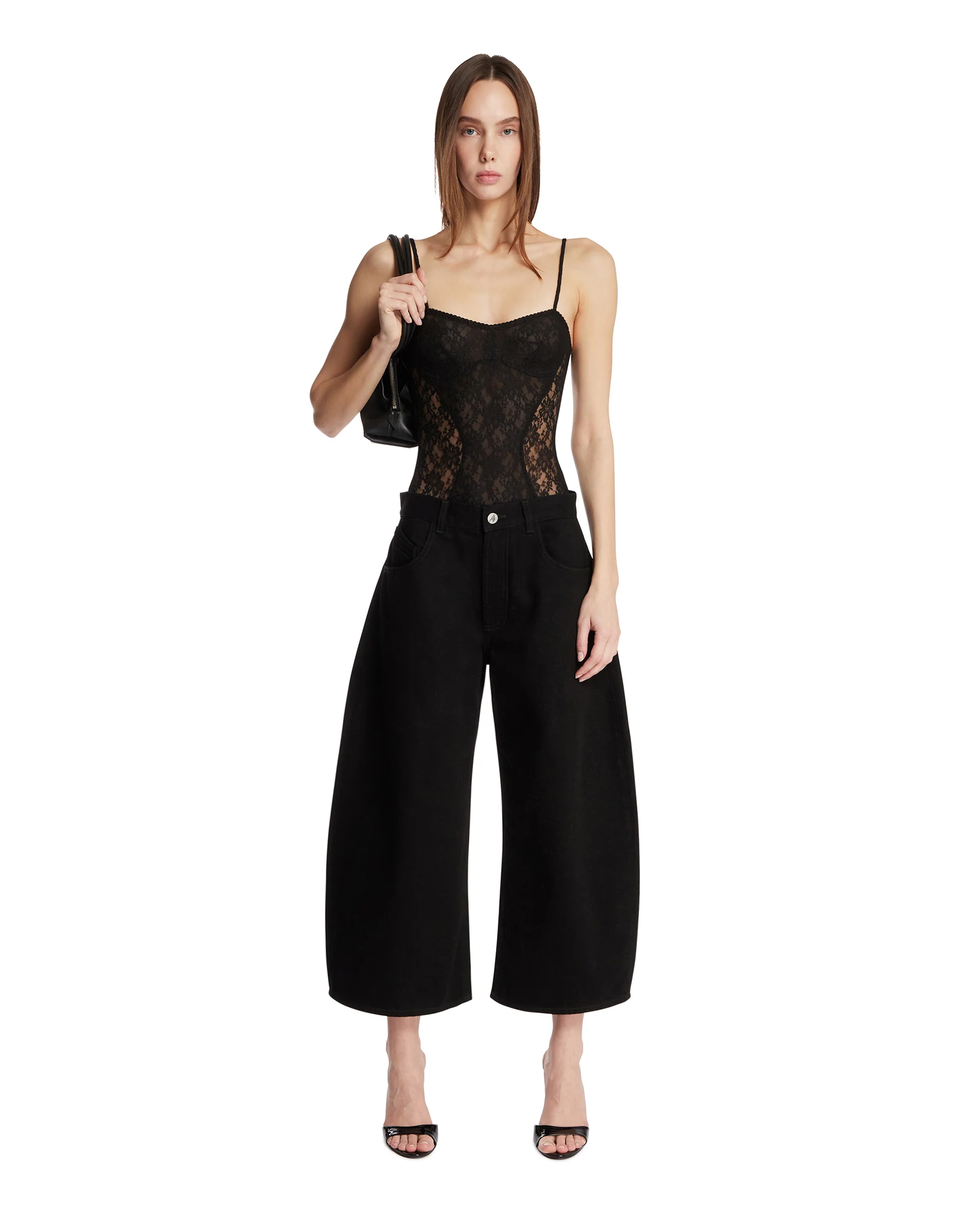 Jeans Balloon Cropped Neri - Image 3