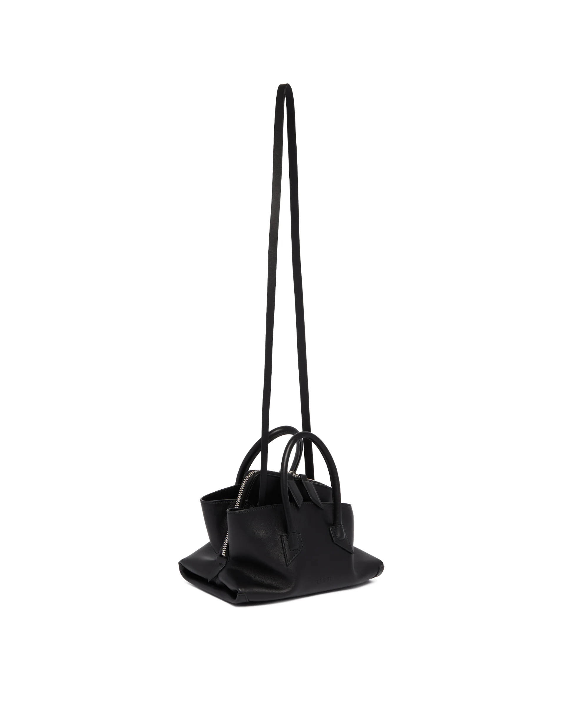 Borsa La Passeggiata Mini In Pelle Nera - Image 5