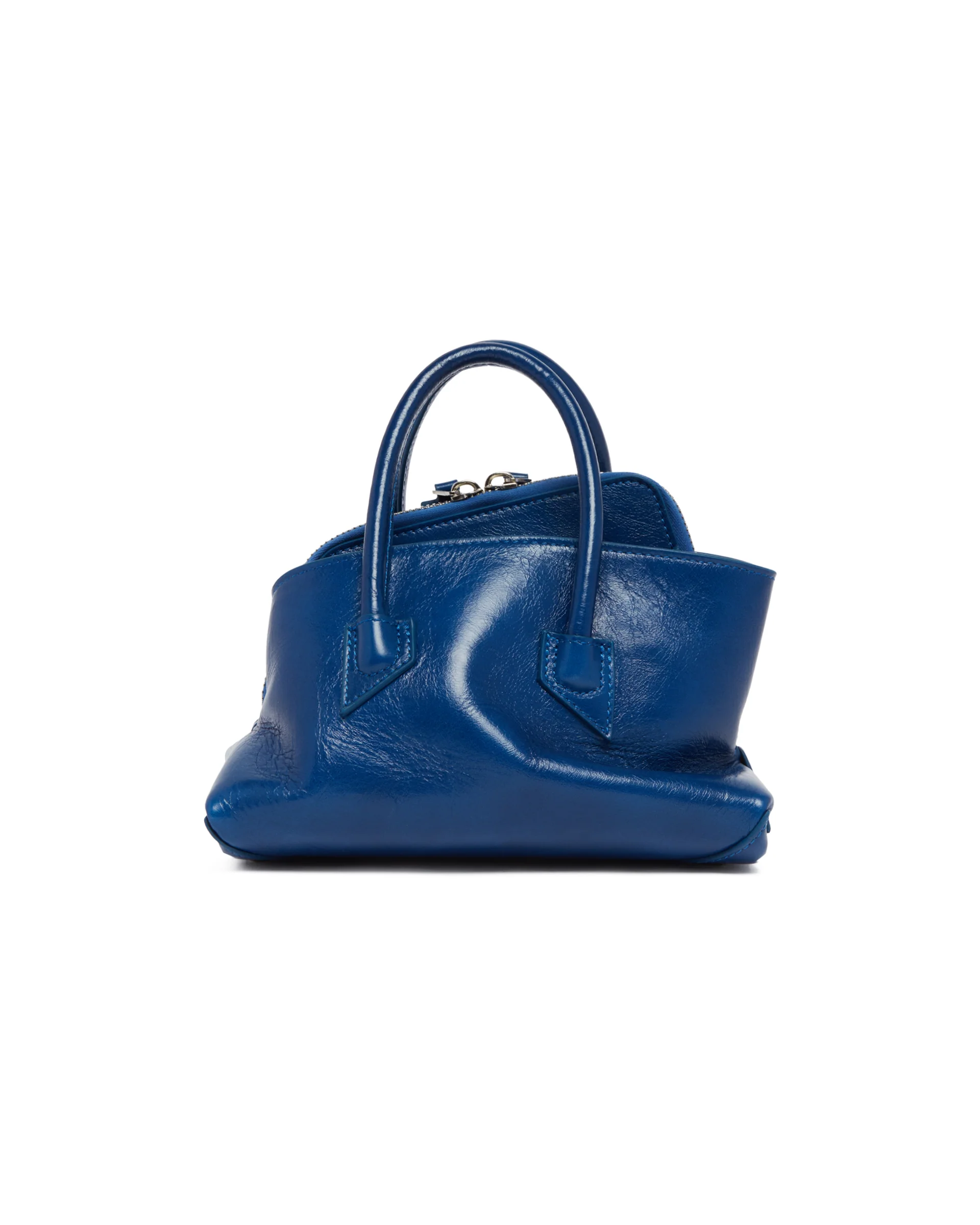 Borsa La Passeggiata Mini In Pelle Blu - Image 6