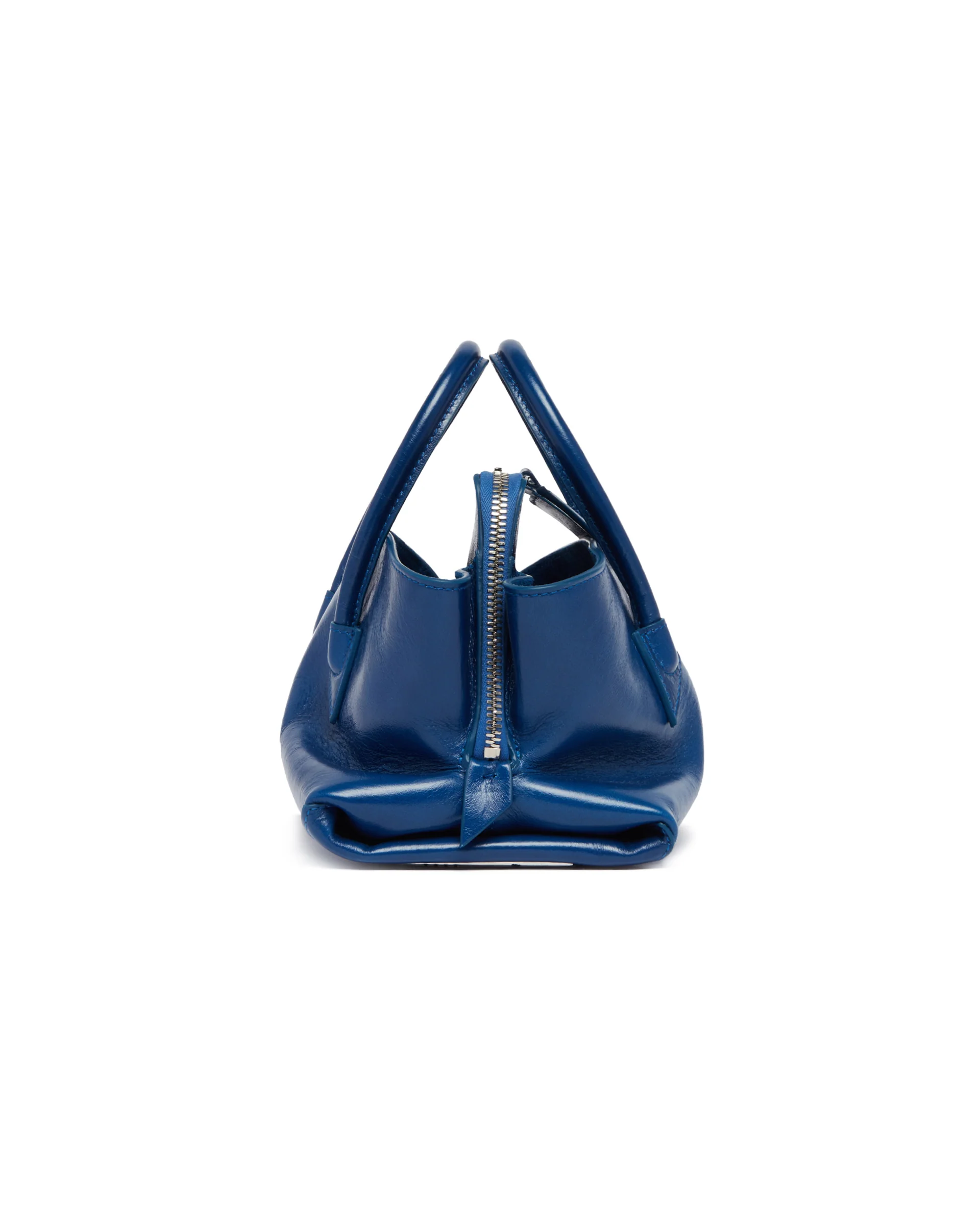 Borsa La Passeggiata Mini In Pelle Blu - Image 7