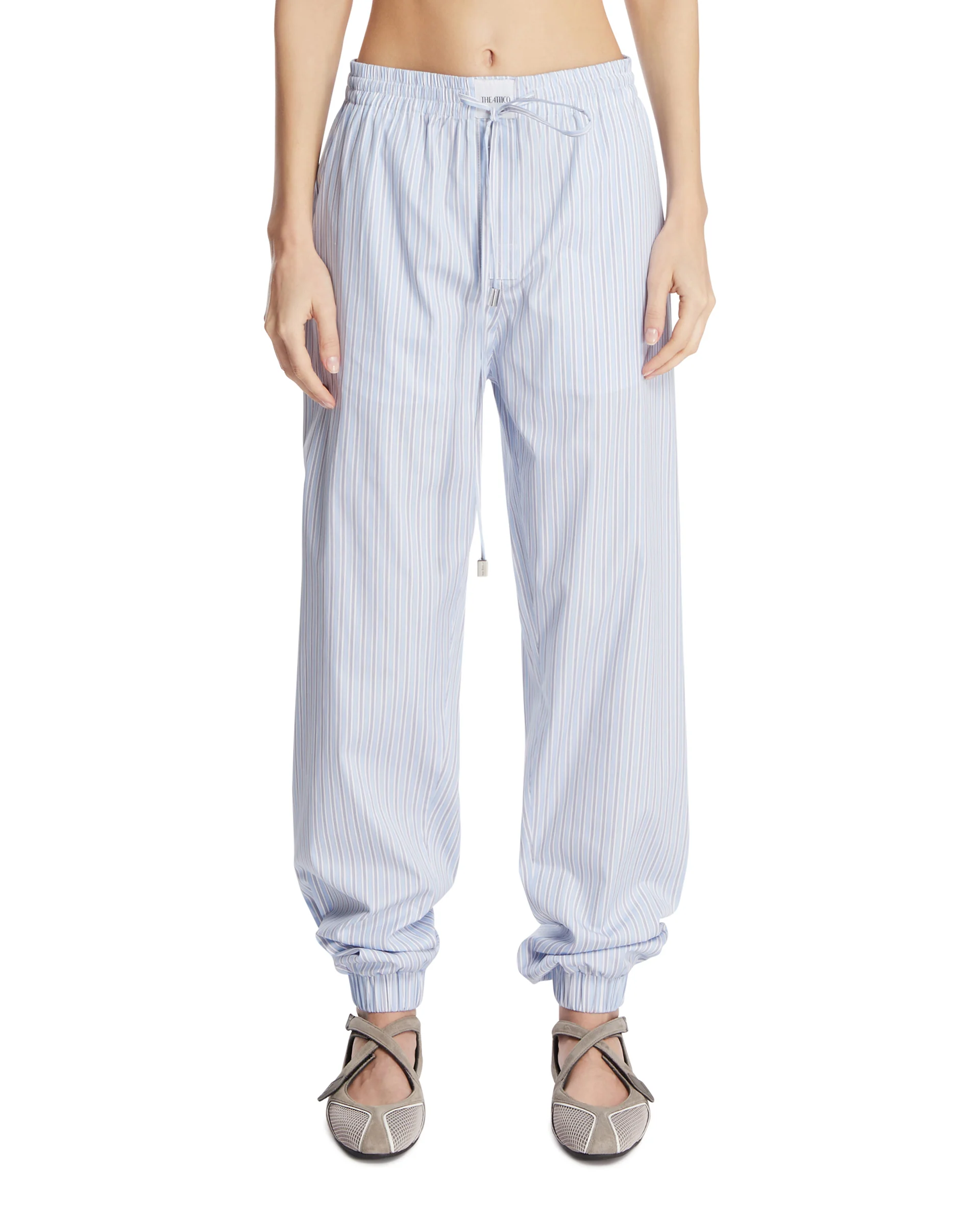 Pantaloni In Stile Underwear Azzurri