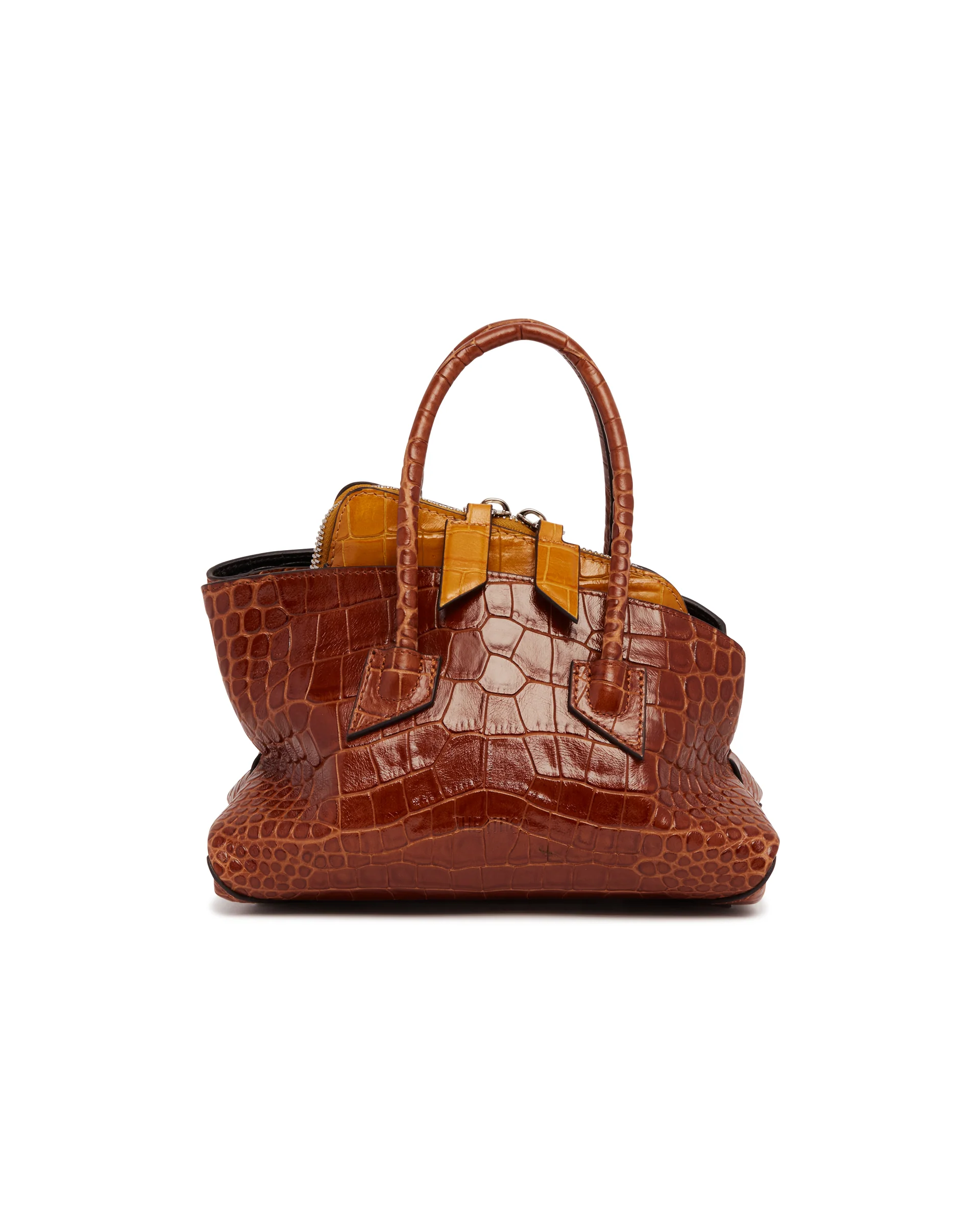 Borsa La Passeggiata Mini In Pelle Marrone - Image 2