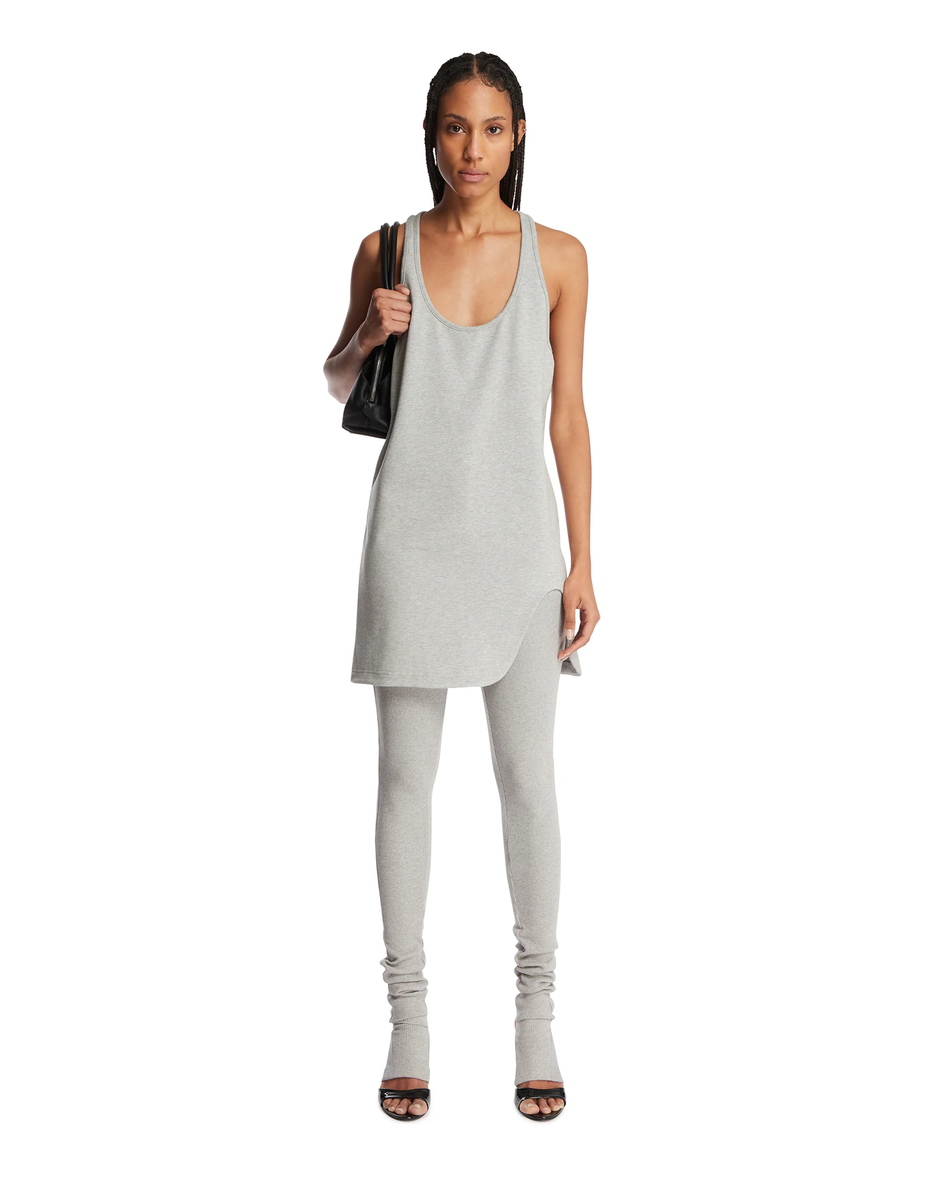 Leggings A Coste Grigi - Image 3